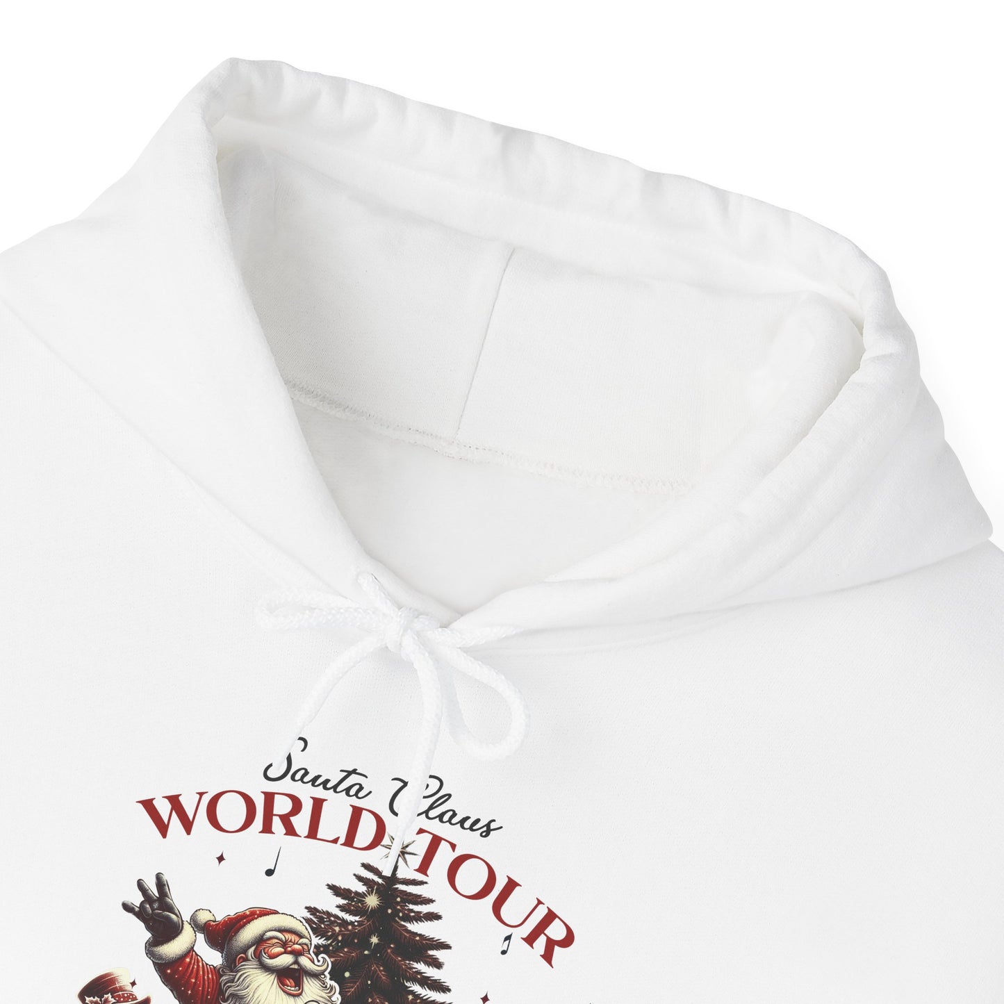 Santa Rocking around the Christmas Tree Unisex Heavy Blend™ Hooded Sweatshirt - sizes S - 5X
