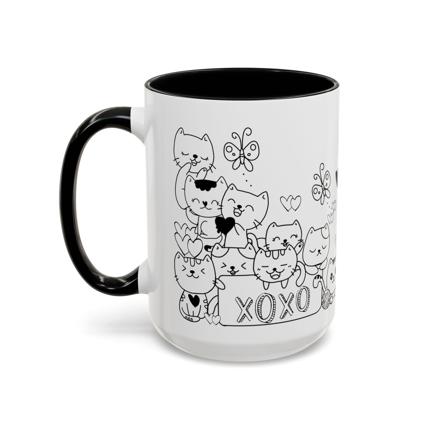 Coffee Mug - Valentine's Day Cat Love Mug for Cat Lovers