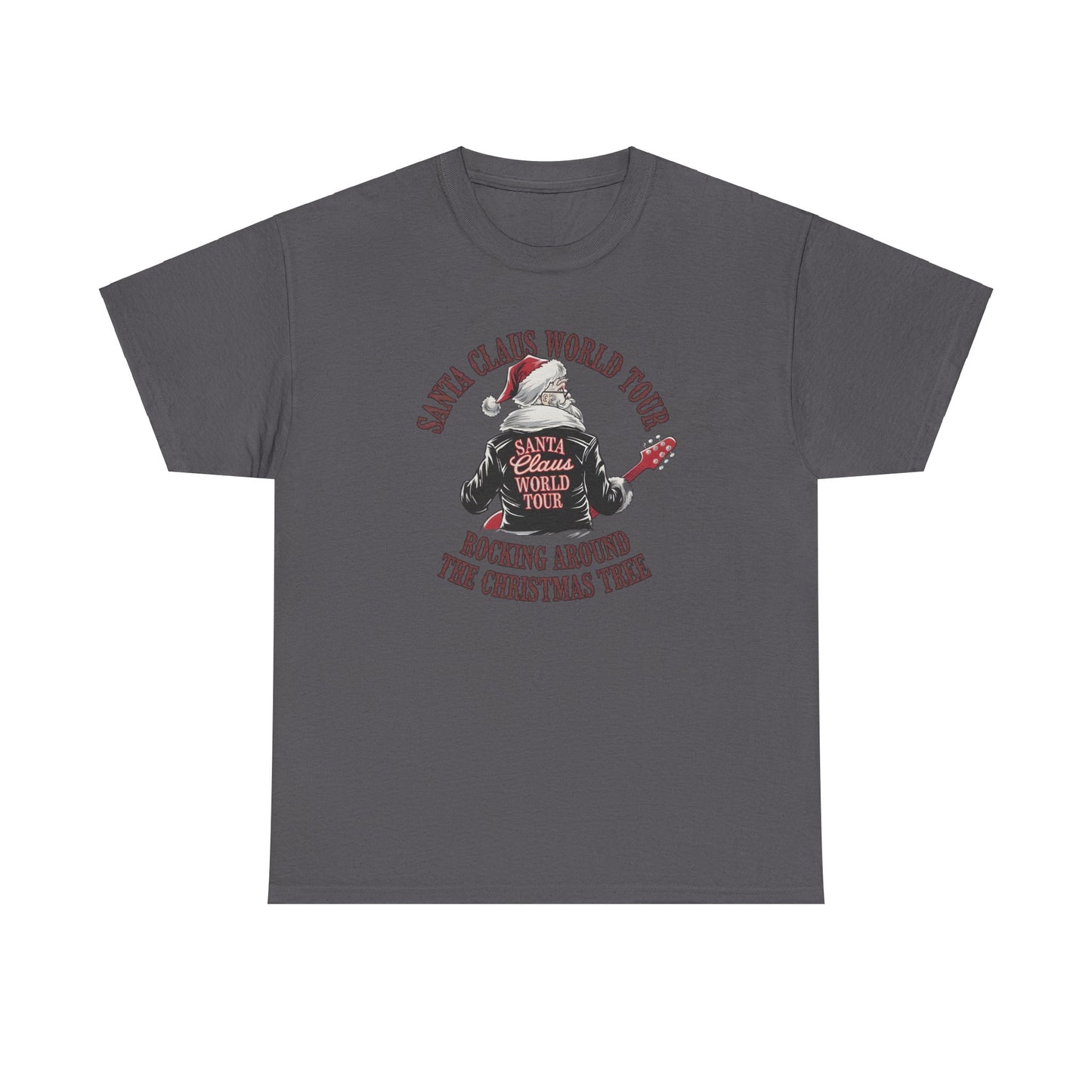 Santa Claus World Tour Unisex Tee - Sizes S-5X - Christmas Holiday Funny Shirt