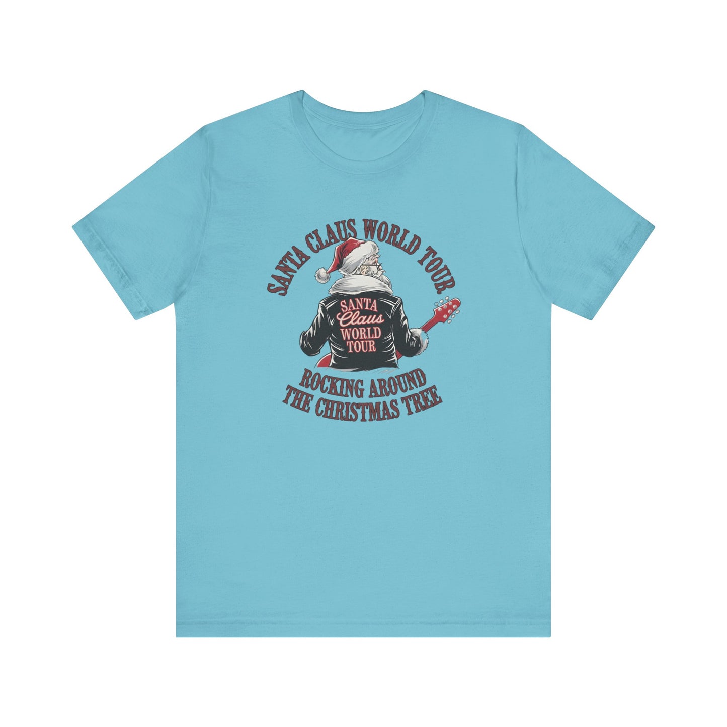 Santa Claus World Tour Tee - Festive Christmas Unisex Jersey Short SleeveT-Shirt - sizes S-3X