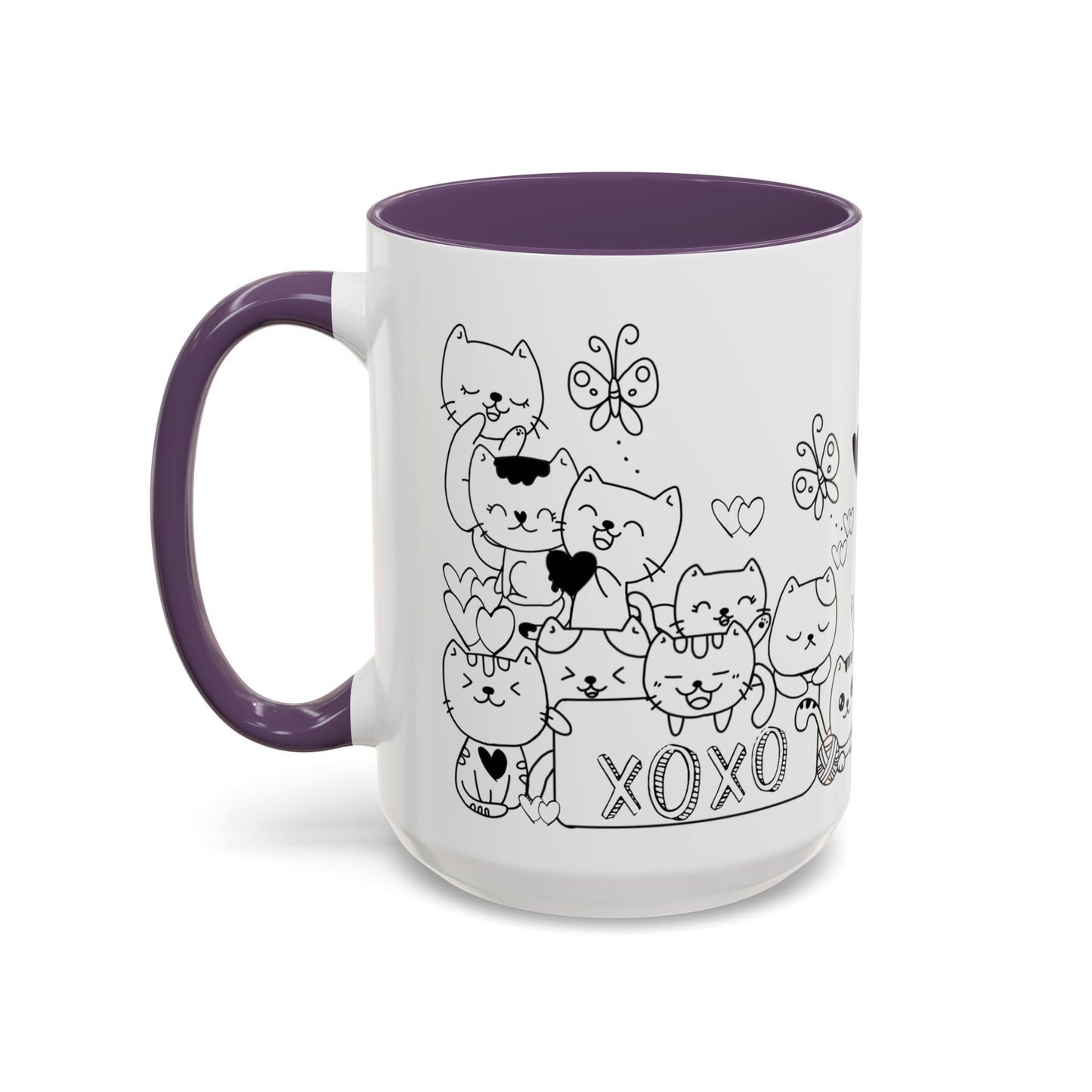 Coffee Mug - Valentine's Day Cat Love Mug for Cat Lovers