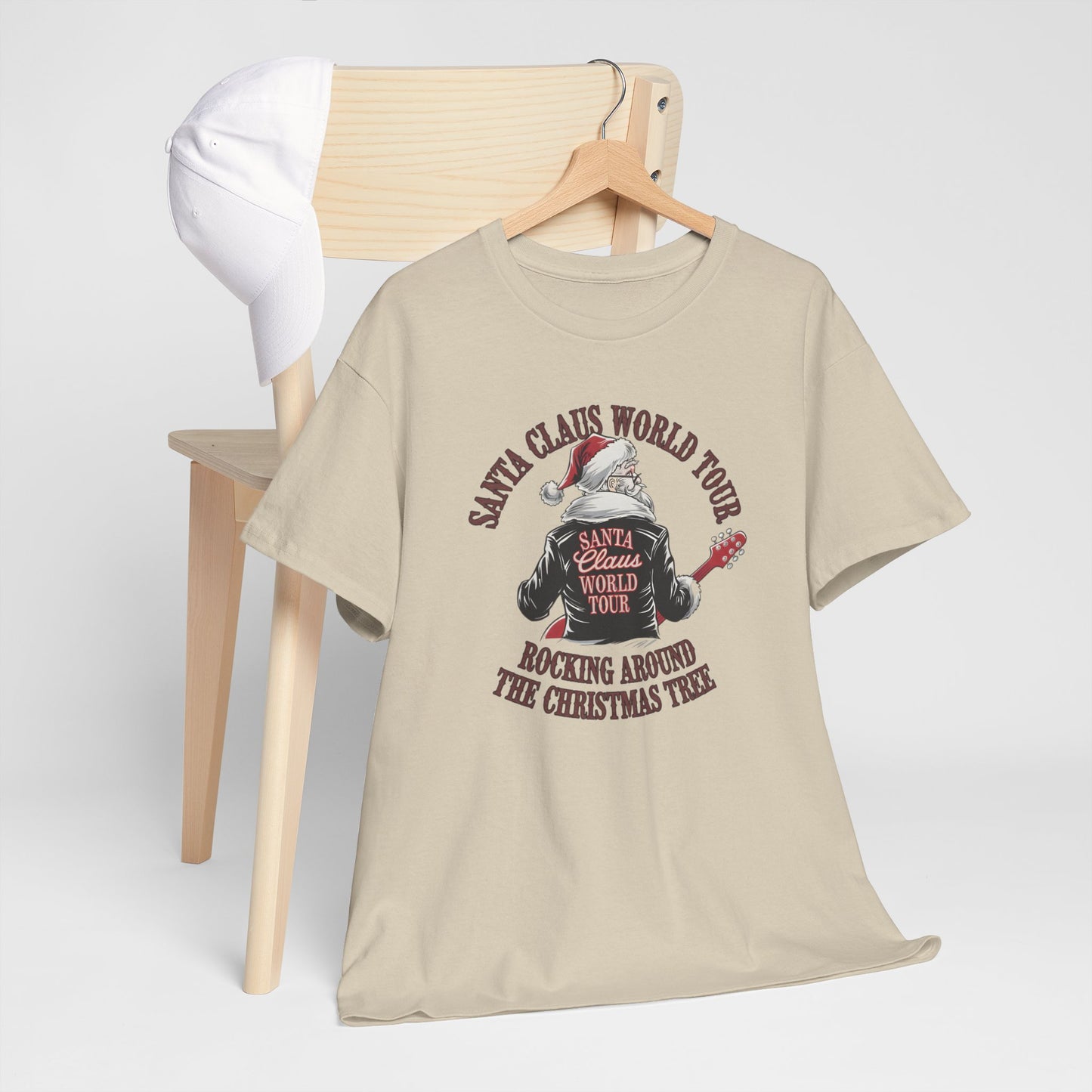Santa Claus World Tour Unisex Tee - Sizes S-5X - Christmas Holiday Funny Shirt