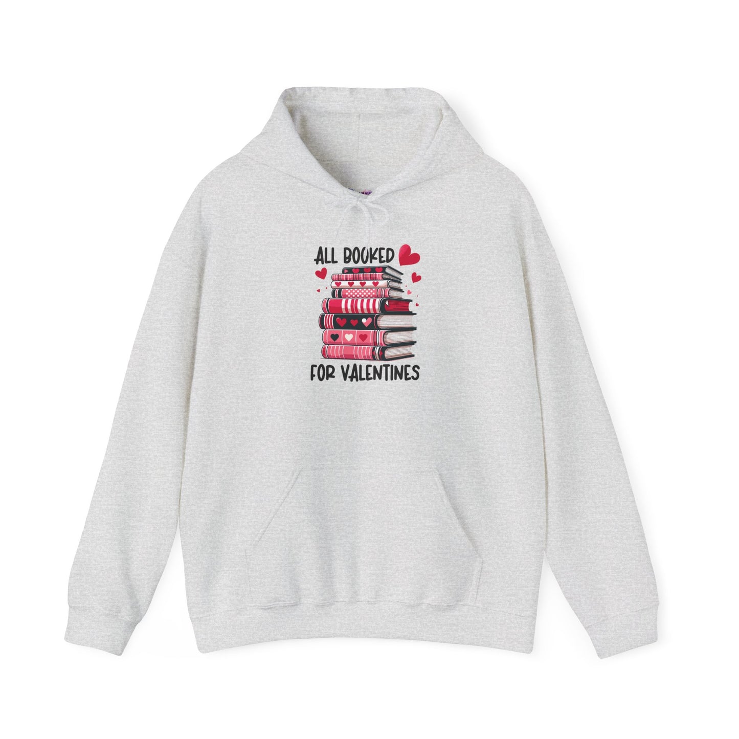 Valentine's Day All Booked Unisex Hooded Sweatshirt - sizes s - 5X