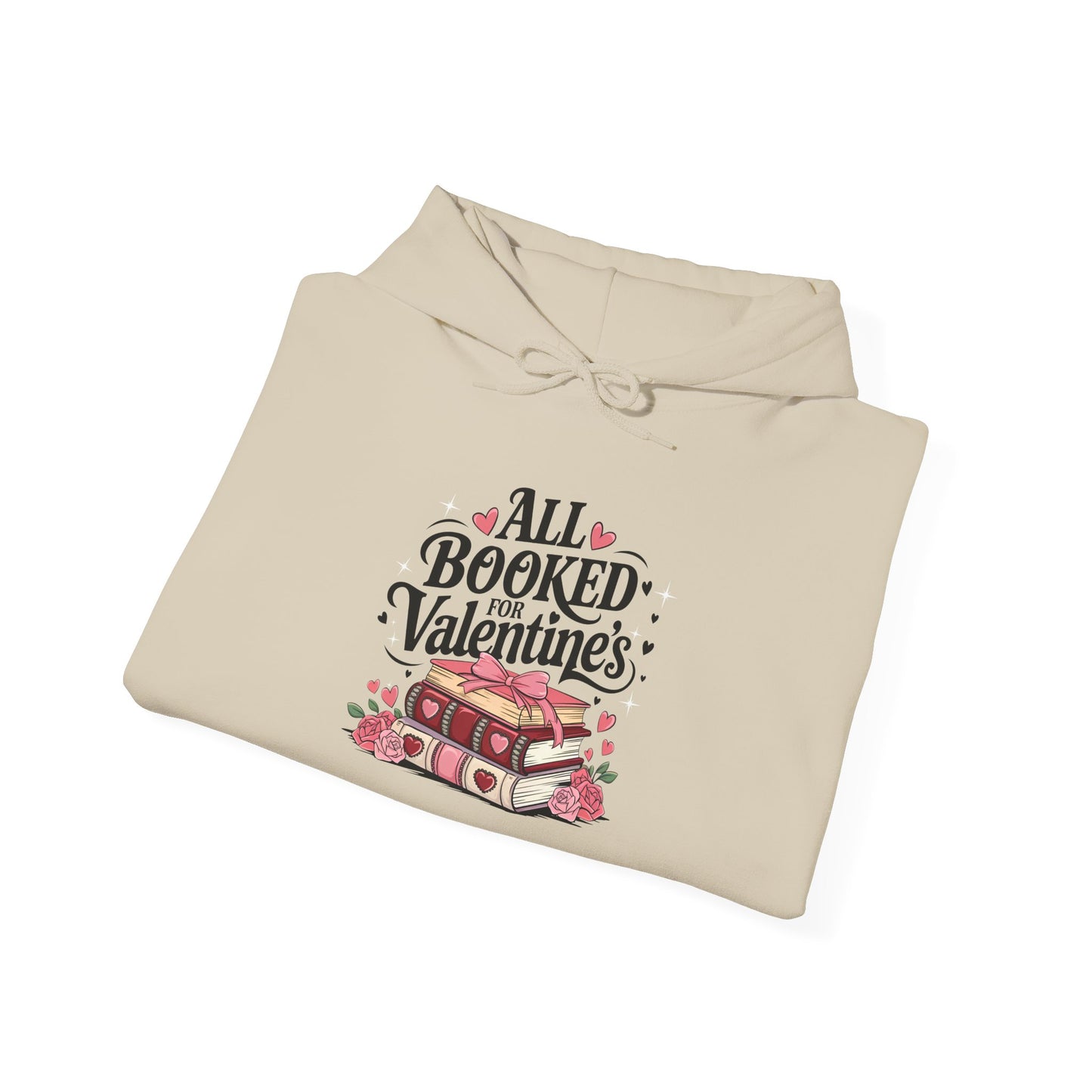 Valentine's Day All Booked Unisex Hooded Sweatshirt