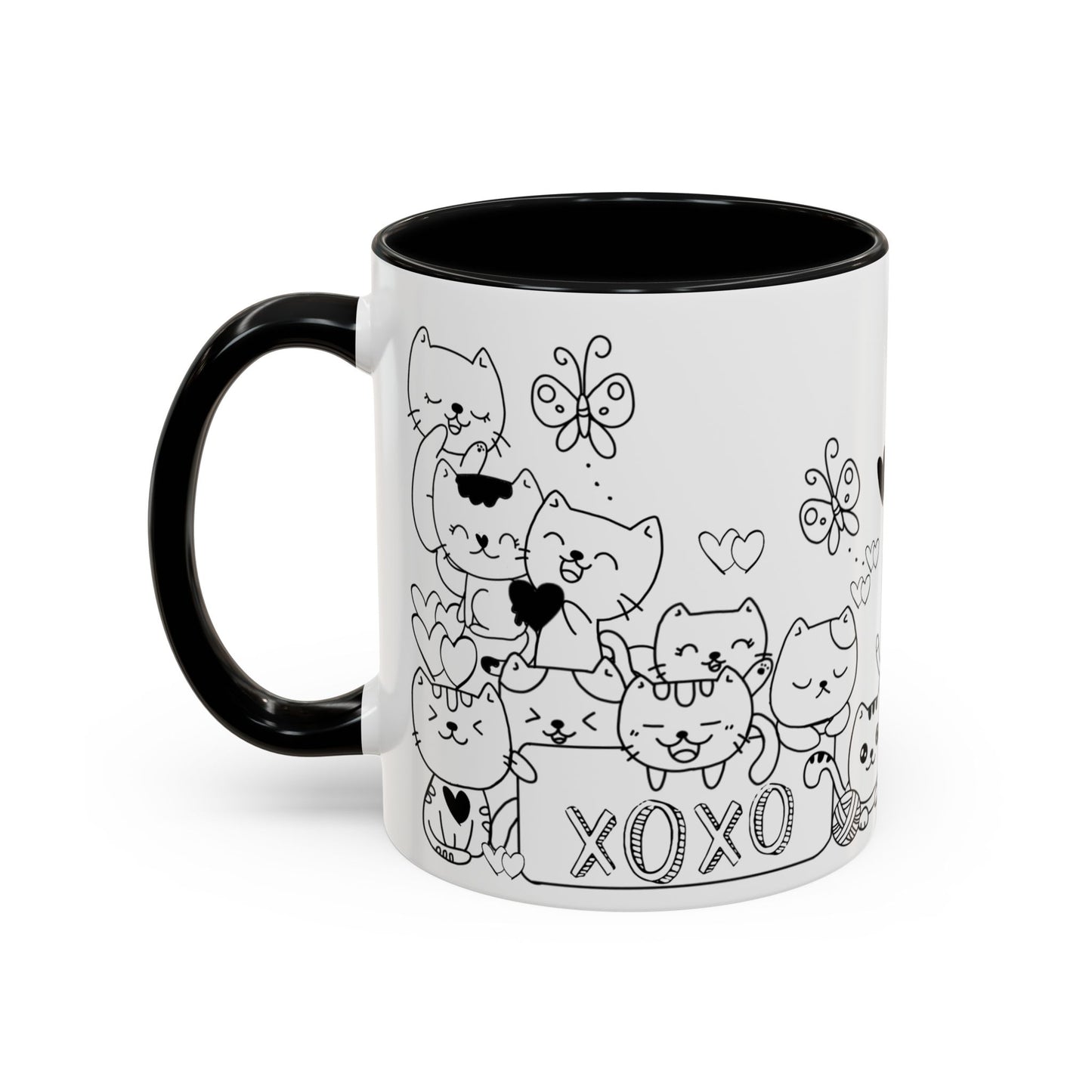 Coffee Mug - Valentine's Day Cat Love Mug for Cat Lovers