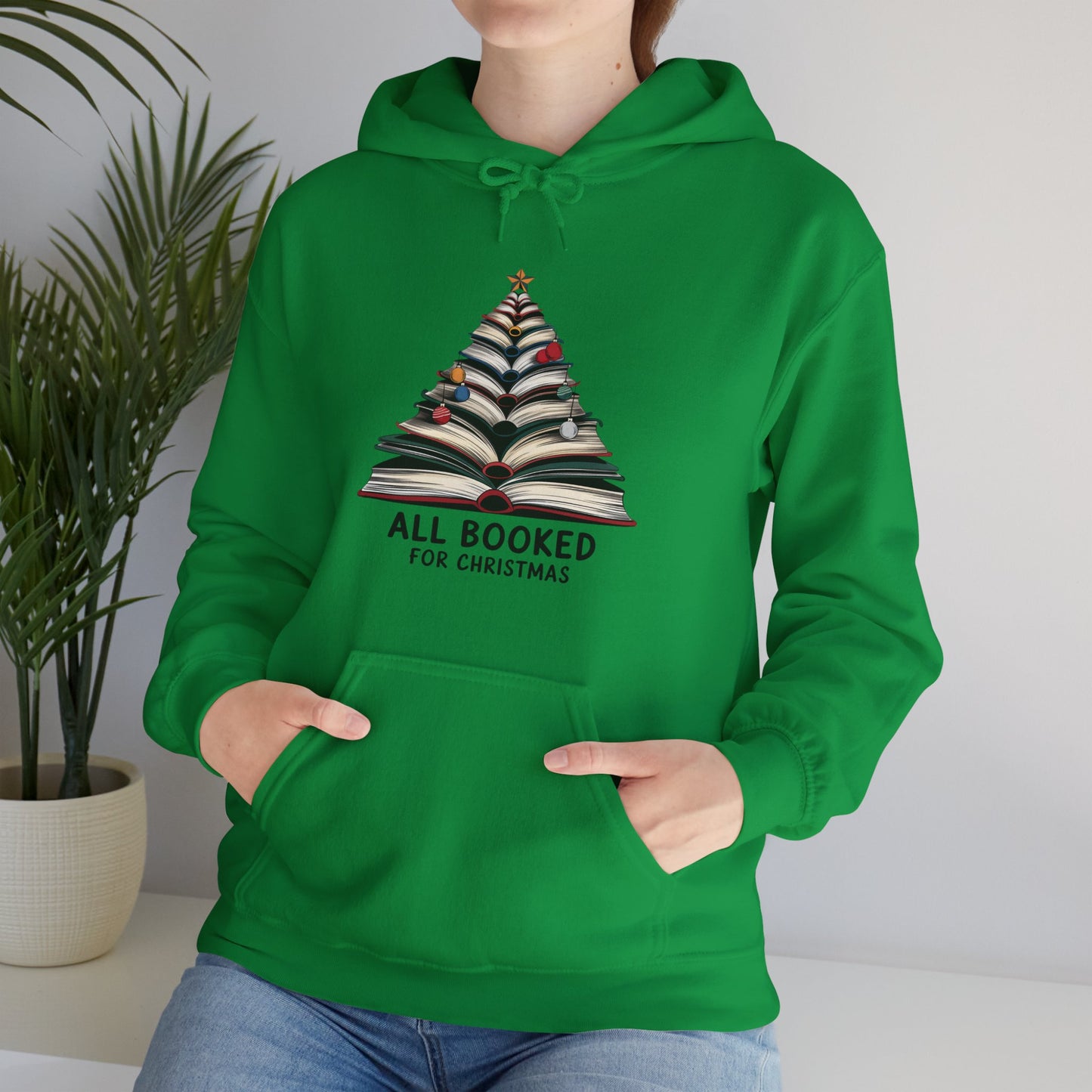 All Booked for Christmas Unisex Heavy Blend™ Hooded Sweatshirt - size S - 3X
