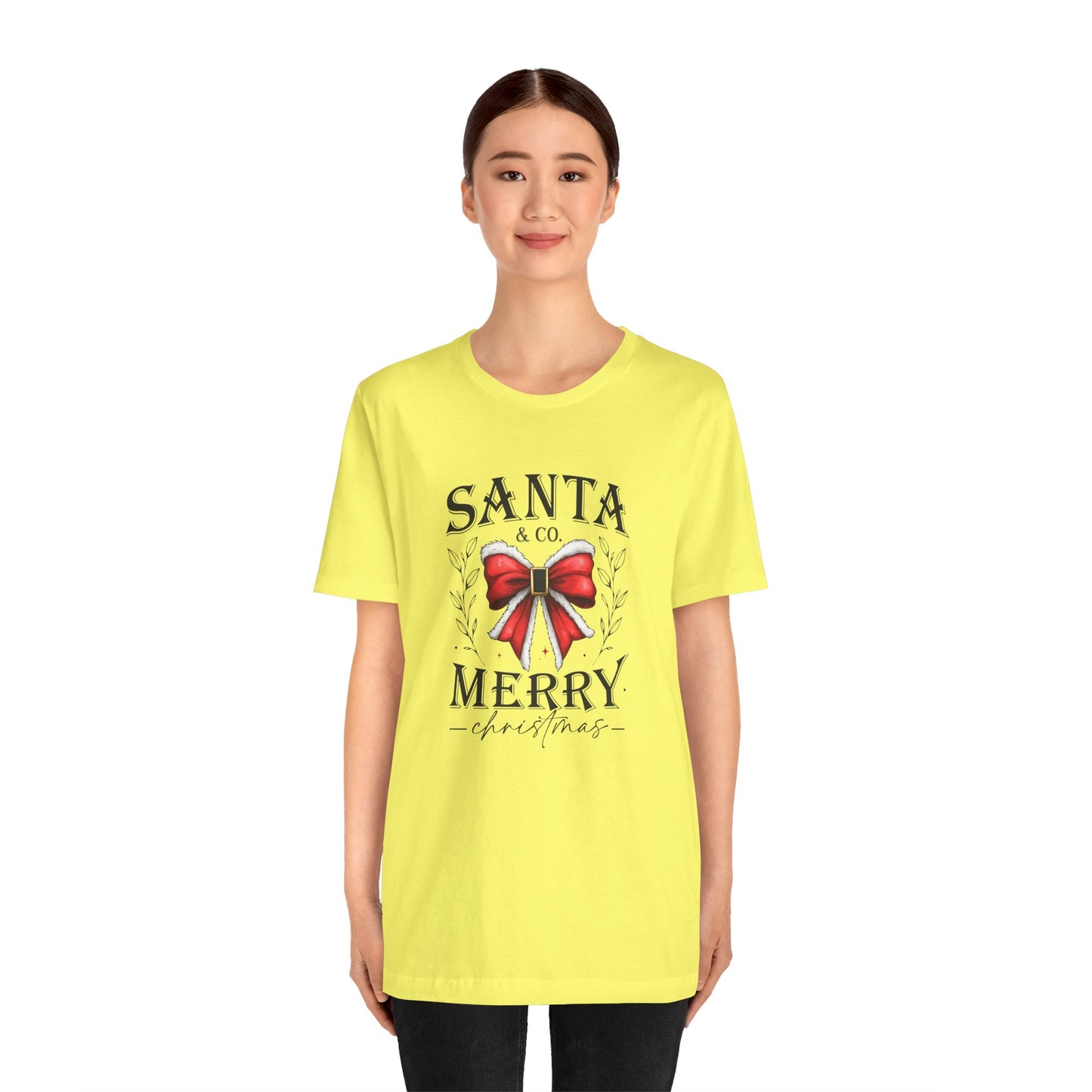 Santa and Co Merry Christmas Unisex Jersey Short Sleeve Tee - sizes S - 5X