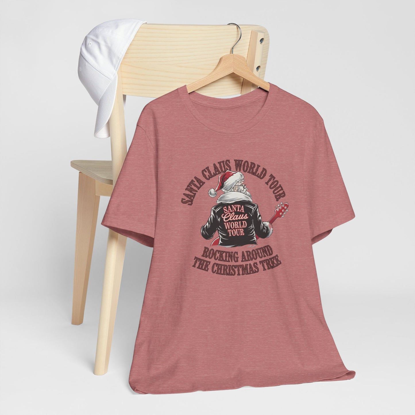 Santa Claus World Tour Tee - Festive Christmas Unisex Jersey Short SleeveT-Shirt - sizes S-3X