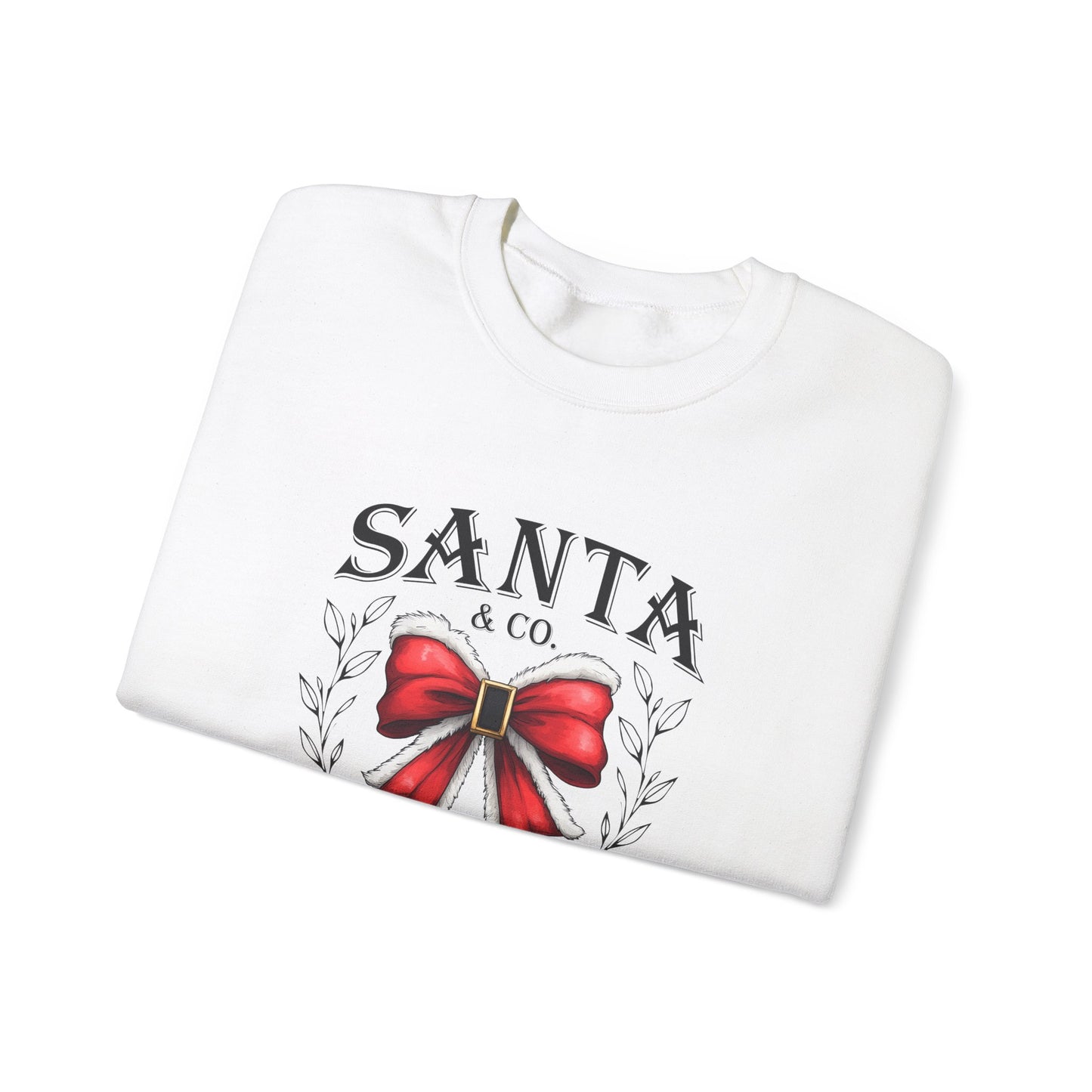 Merry Christmas Bow Sweatshirt - Unisex Heavy Blend Crewneck Sweatshirt - sizes S - 5X