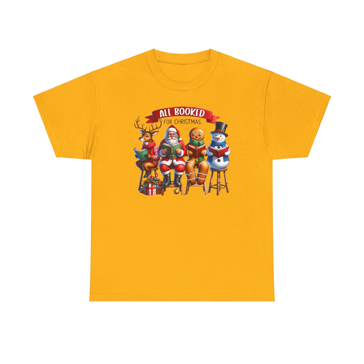 Booked for Christmas Tee - Unisex Heavy Cotton Tee