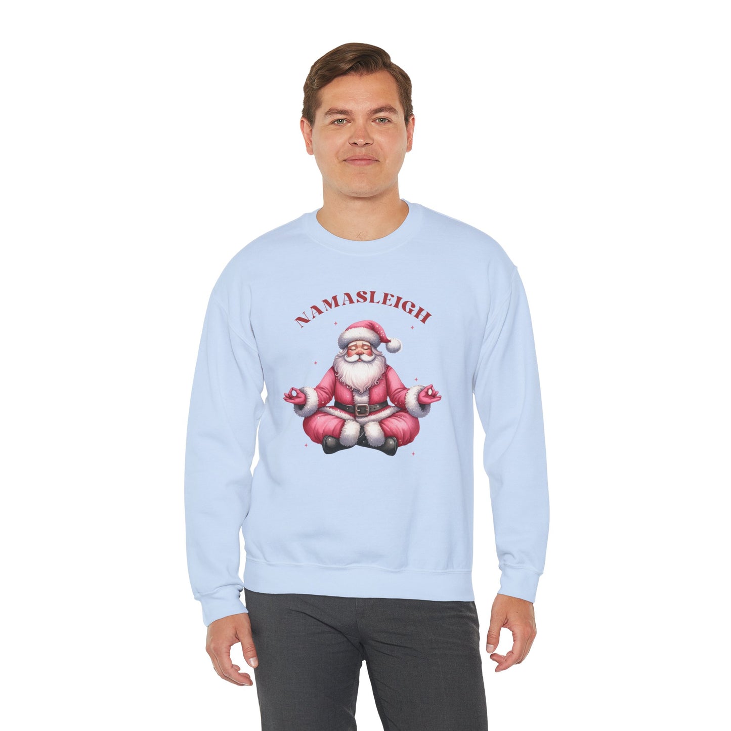 Santa Namasleigh Unisex Heavy Blend™ Crewneck Sweatshirt - size S - 3X
