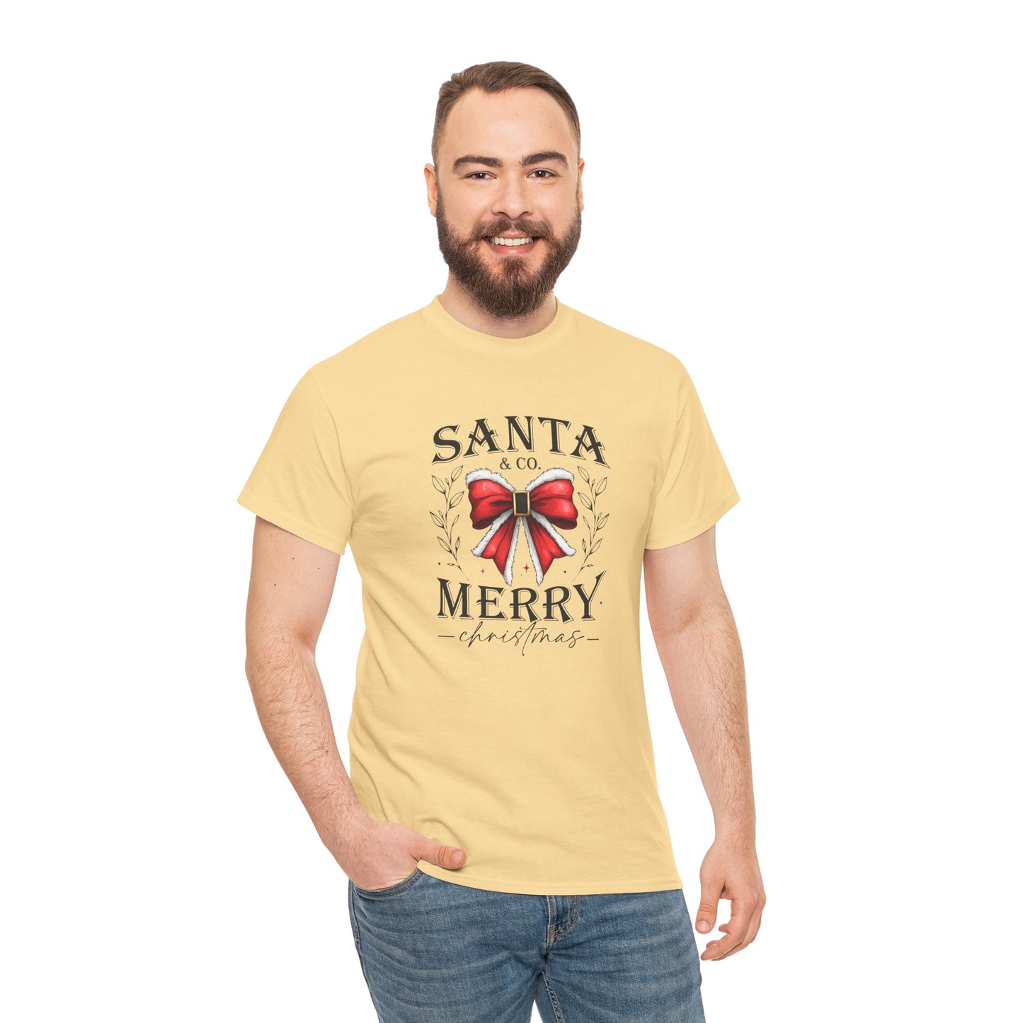 Santa and Company Merry Christmas Unisex Heavy Cotton Tee - sizes S - 5X