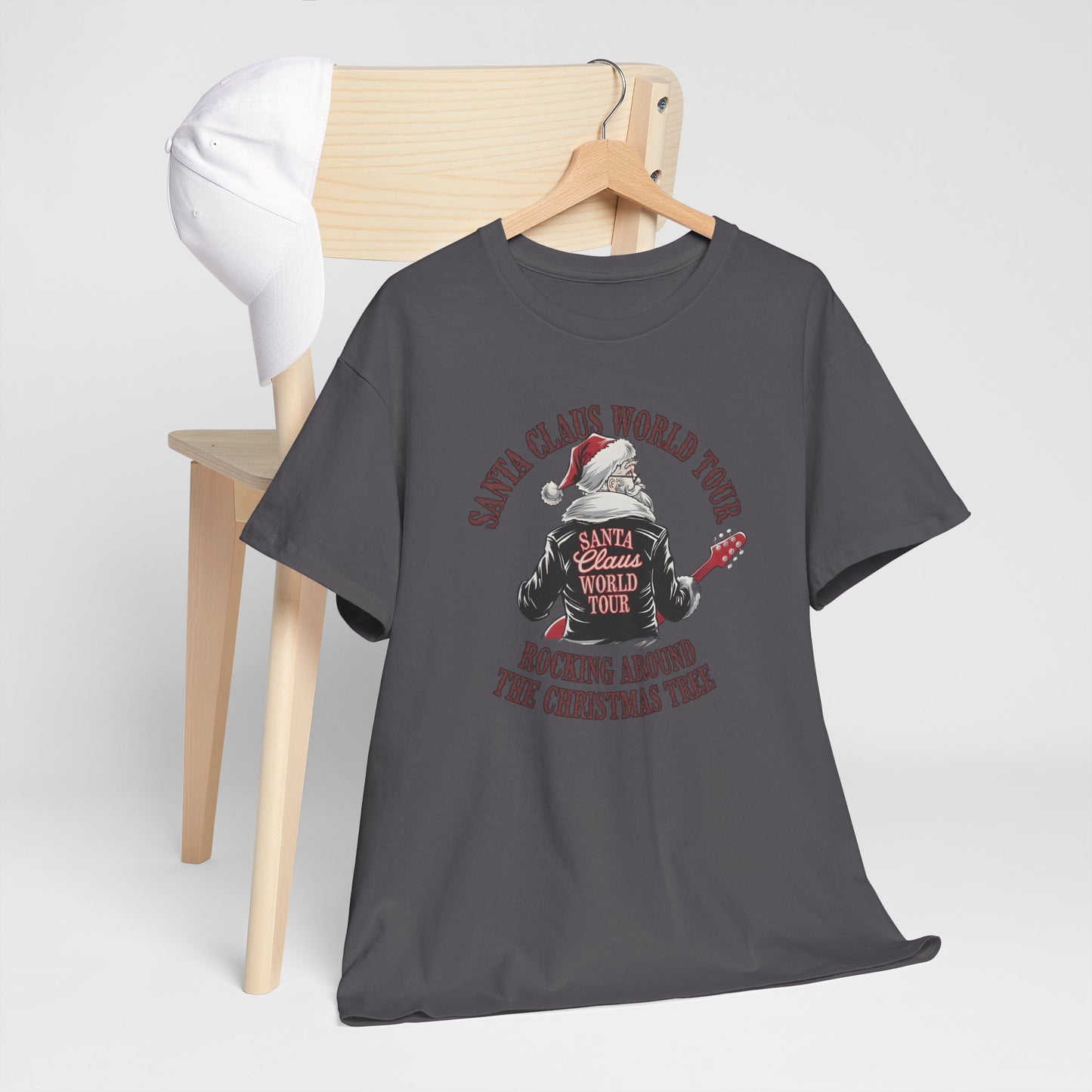 Santa Claus World Tour Unisex Tee - Sizes S-5X - Christmas Holiday Funny Shirt