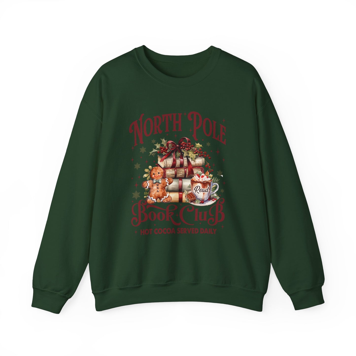 North Pole Book Club Unisex Heavy Blend™ Crewneck Sweatshirt - size S - 3X