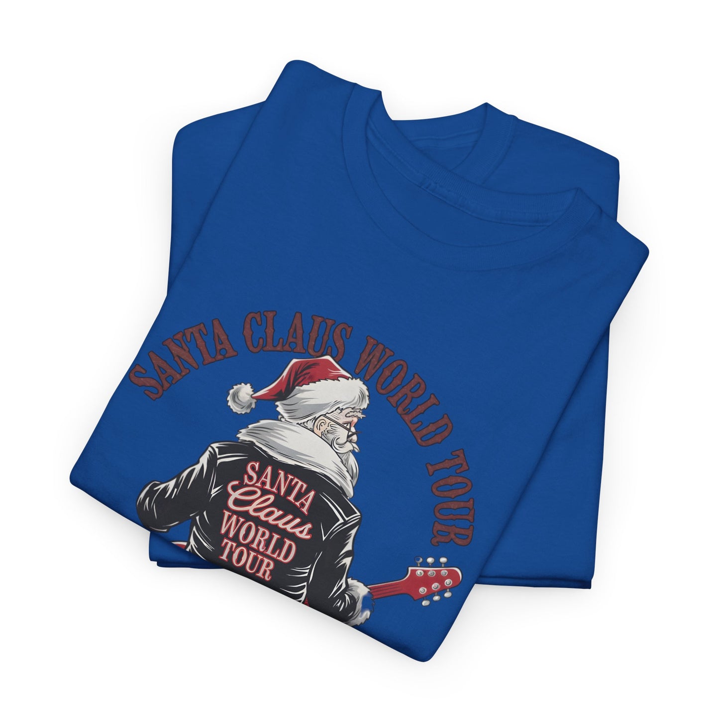 Santa Claus World Tour Unisex Tee - Sizes S-5X - Christmas Holiday Funny Shirt