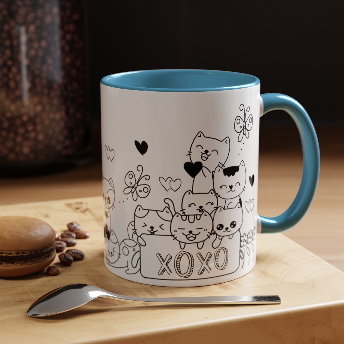 Coffee Mug - Valentine's Day Cat Love Mug for Cat Lovers
