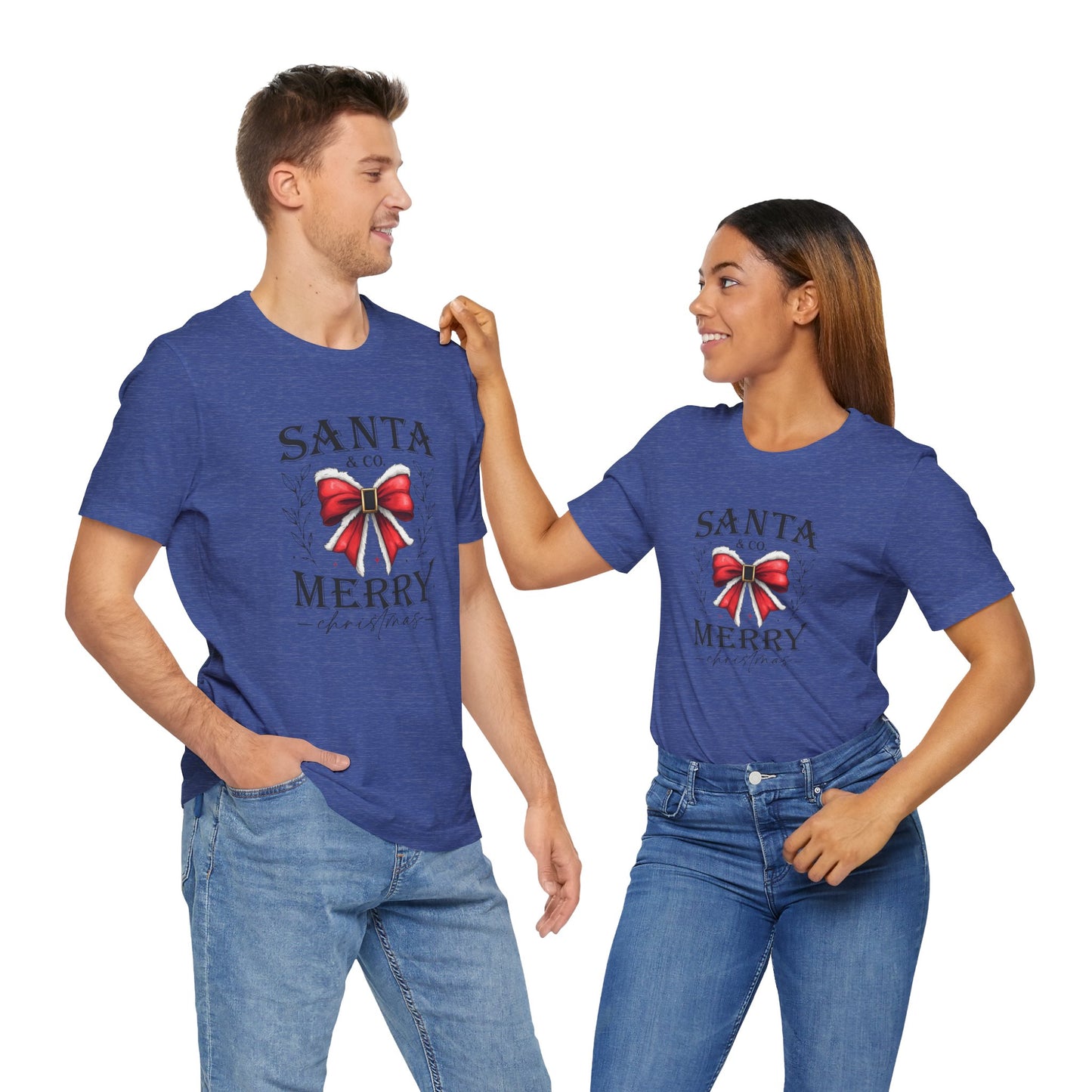 Santa and Co Merry Christmas Unisex Jersey Short Sleeve Tee - sizes S - 3X