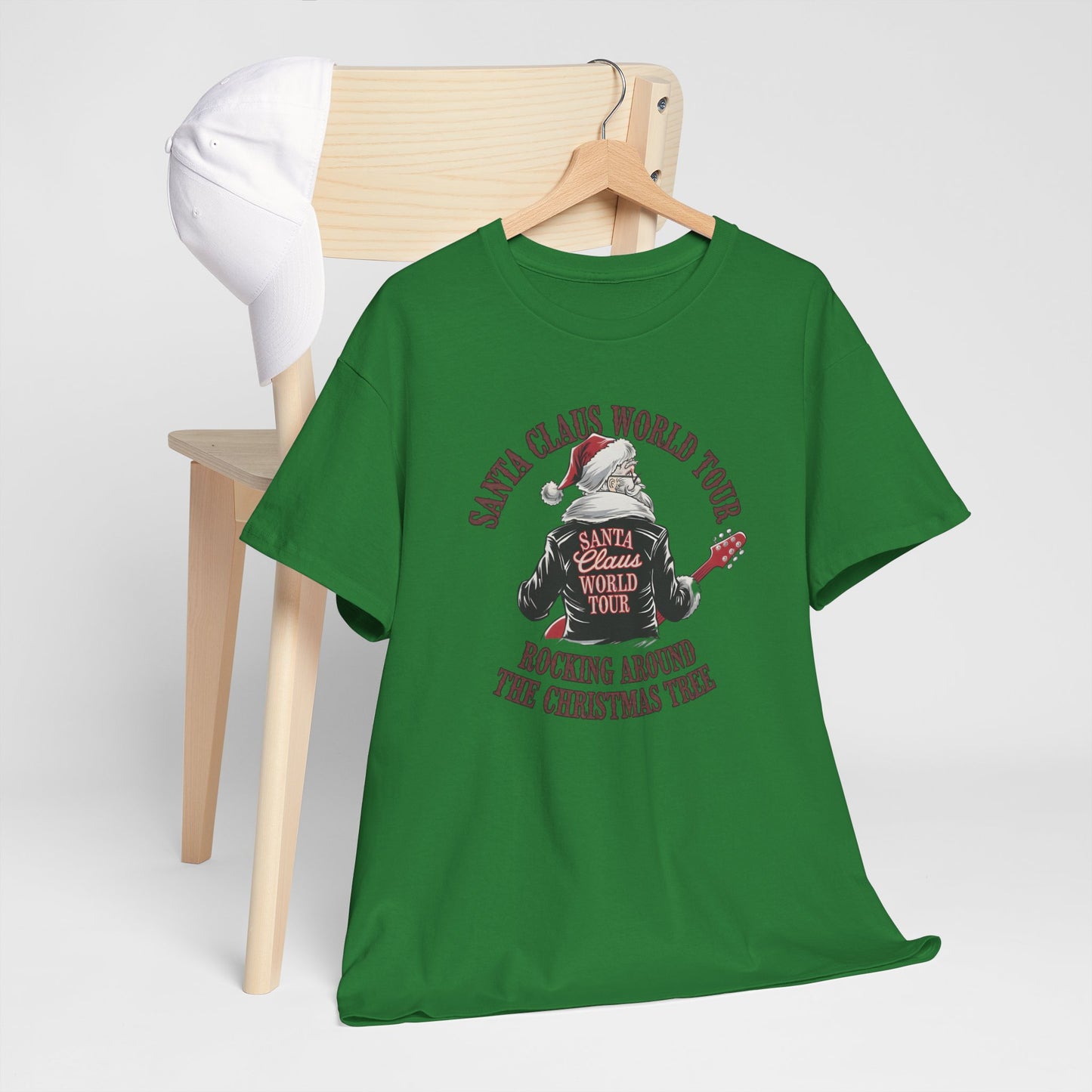Santa Claus World Tour Unisex Tee - Sizes S-5X - Christmas Holiday Funny Shirt
