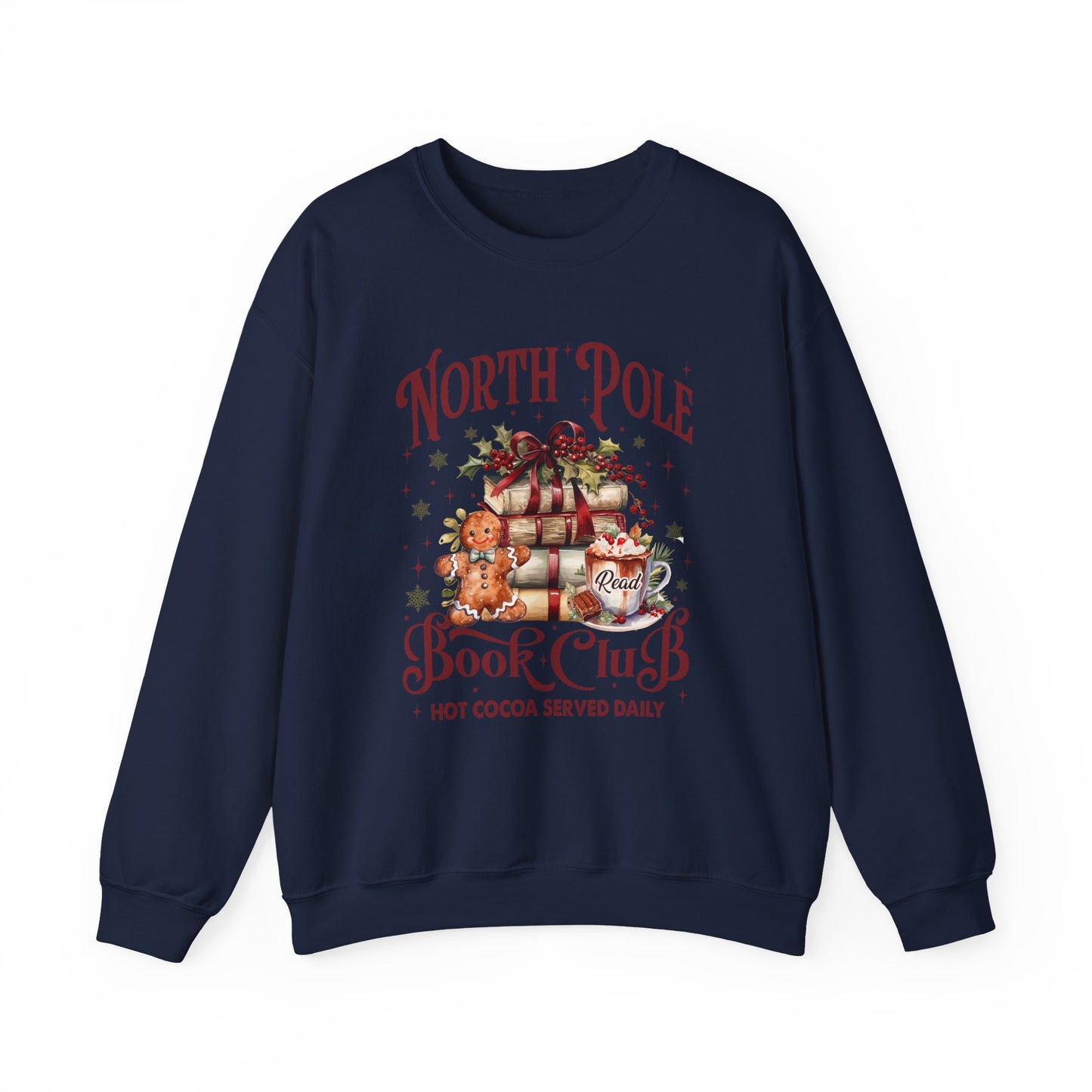 North Pole Book Club Unisex Heavy Blend™ Crewneck Sweatshirt - size S - 3X