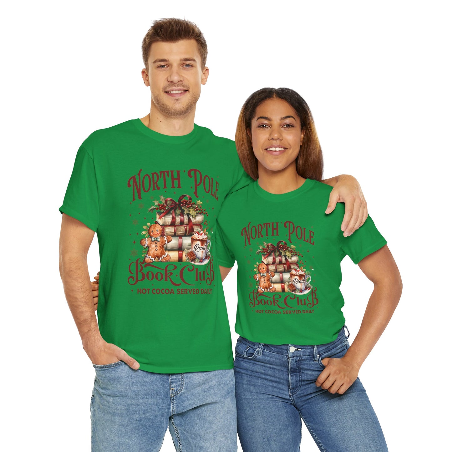 North Pole Book Club Unisex Heavy Cotton Tee - sizes S - 3X