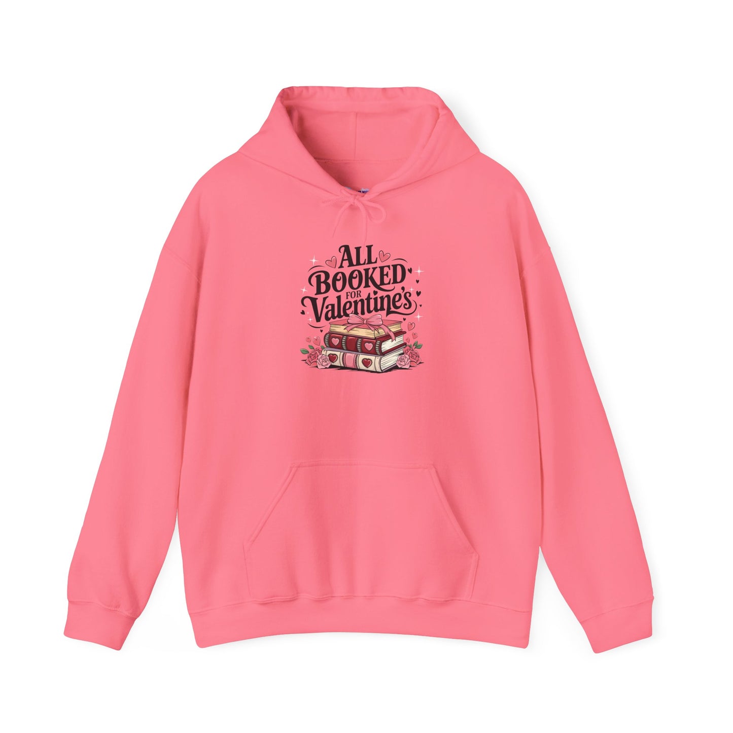 Valentine's Day All Booked Unisex Hooded Sweatshirt