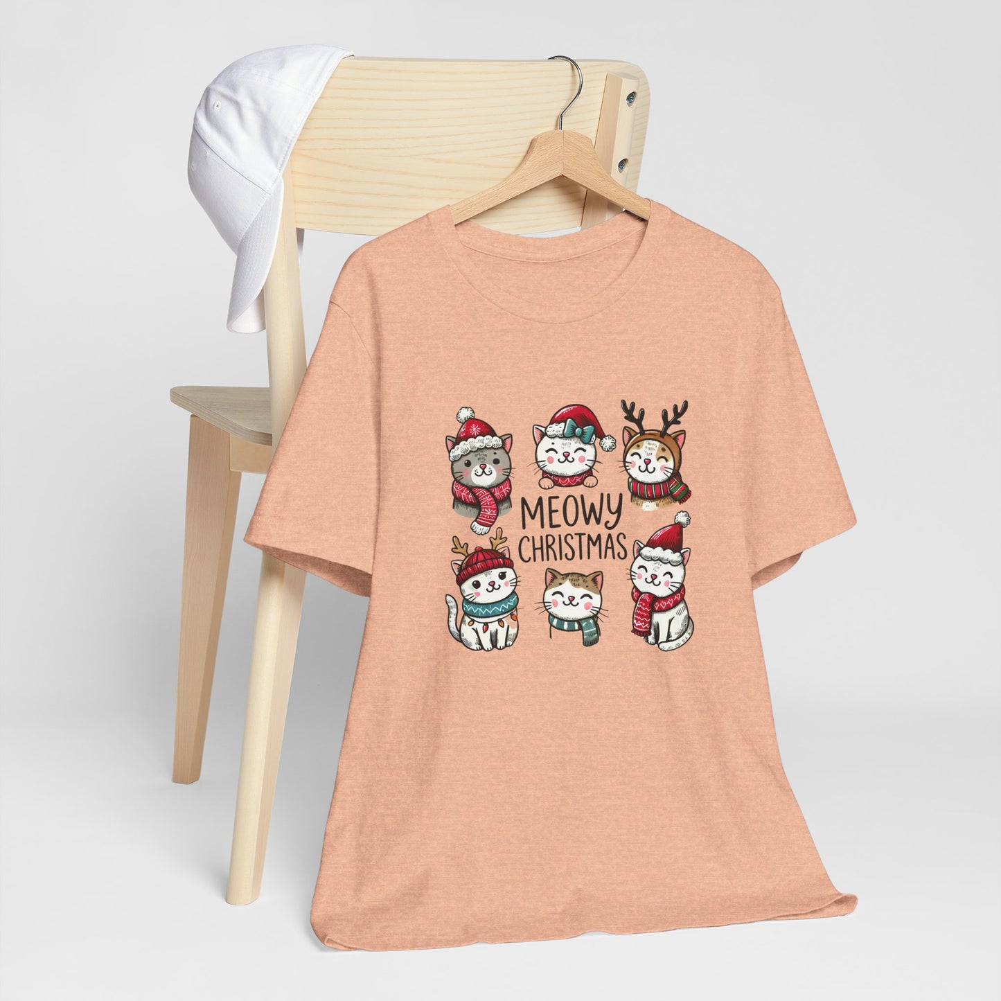 Meowy Christmas Unisex Jersey Short Sleeve Tee - size S - 3X