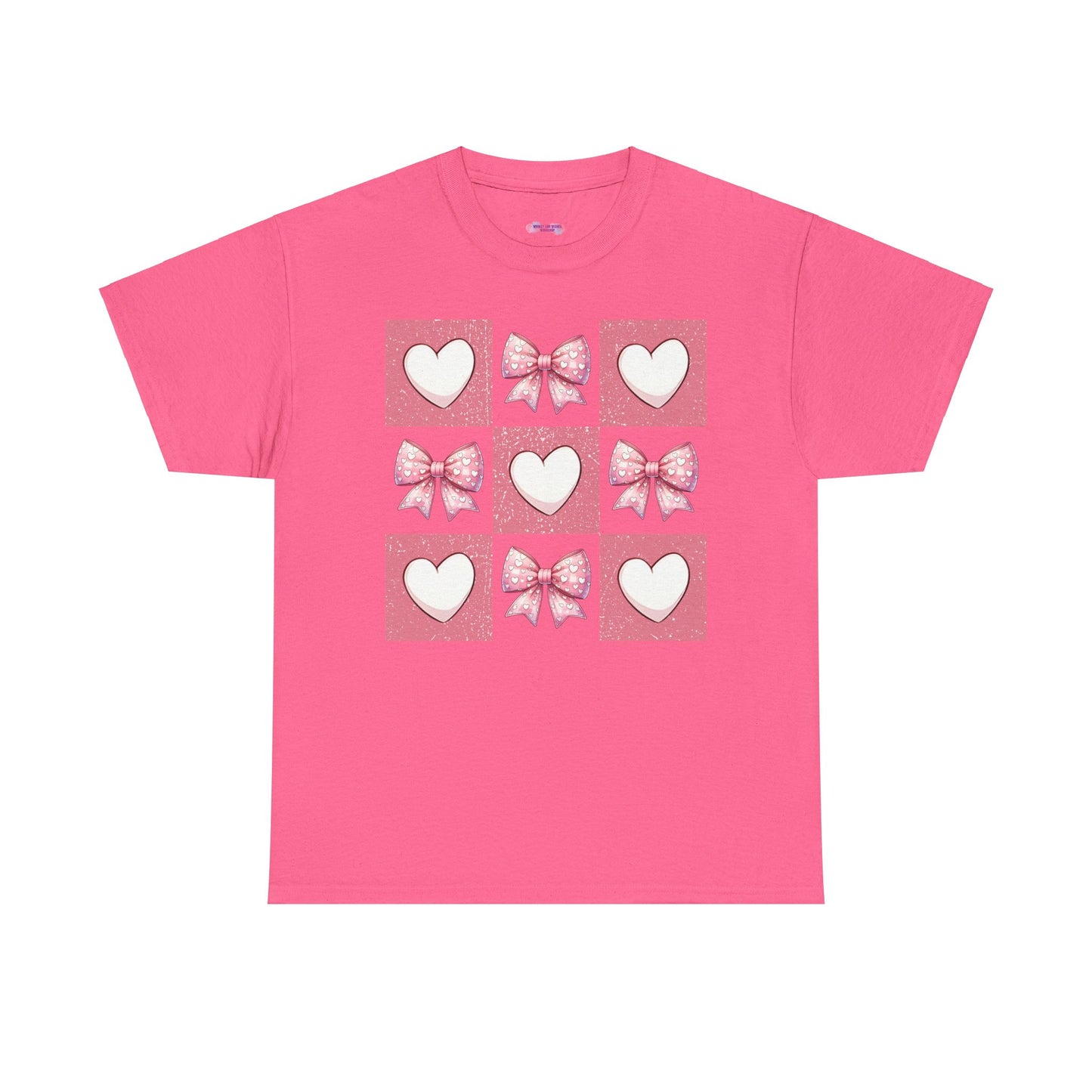 Hearts and Bows Unisex Heavy Cotton Tee - sizes S - 5X