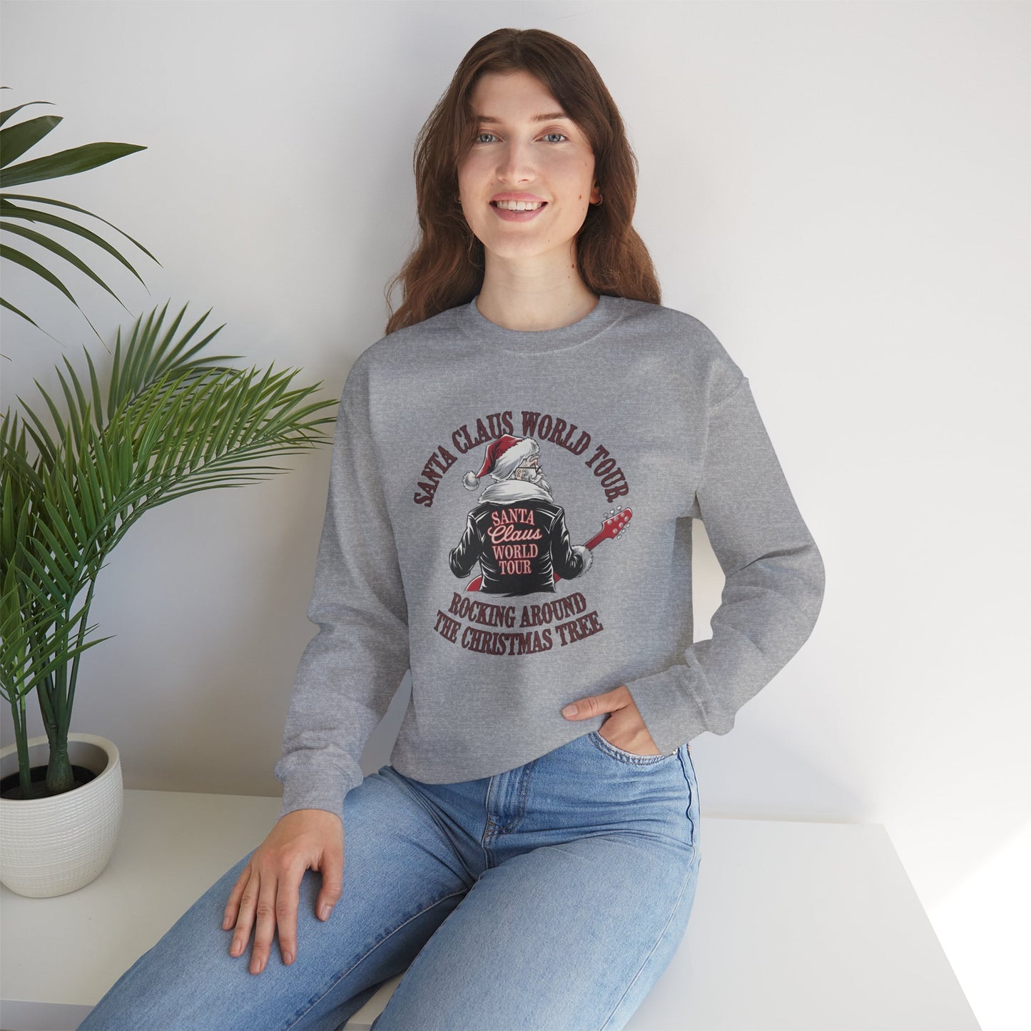 Santa Claus World Tour Unisex Heavy Blend™ Crewneck Sweatshirt - sizes S-3X
