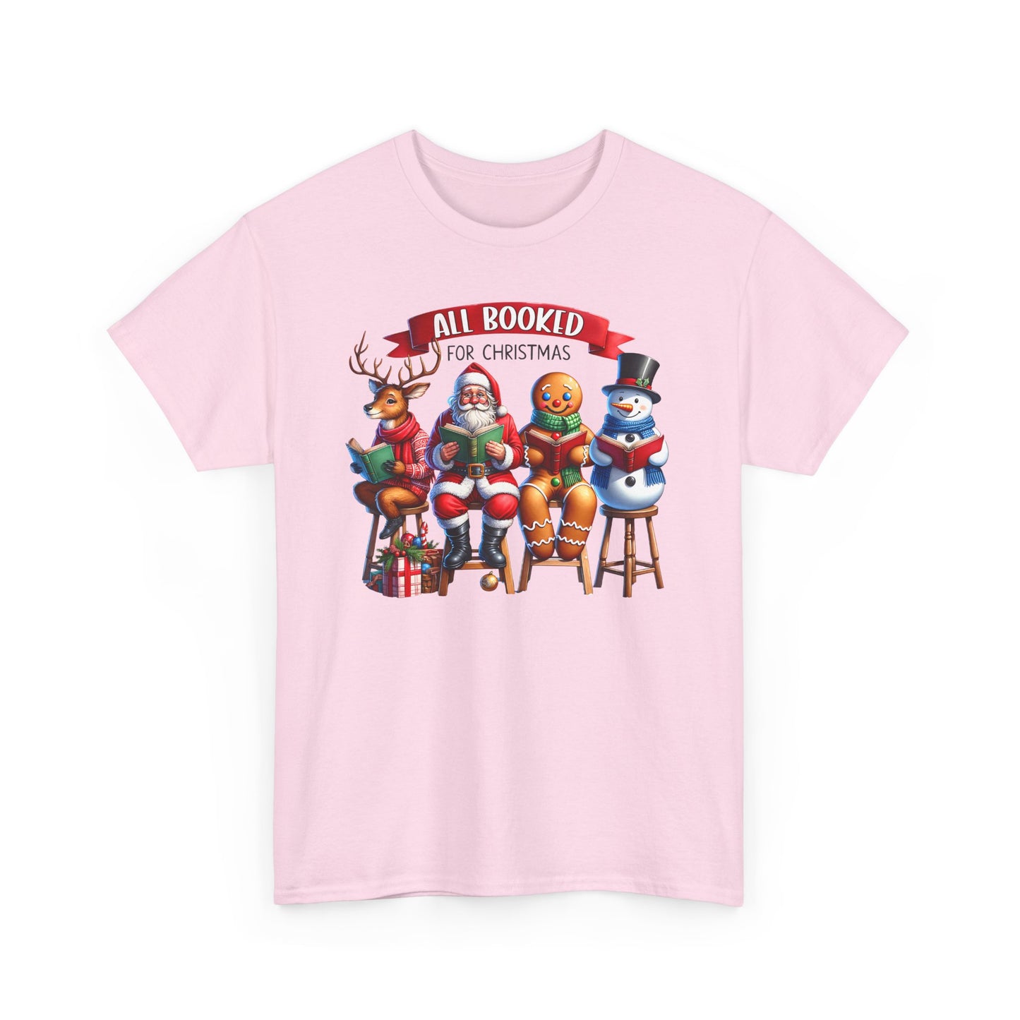 Booked for Christmas Tee - Unisex Heavy Cotton Tee
