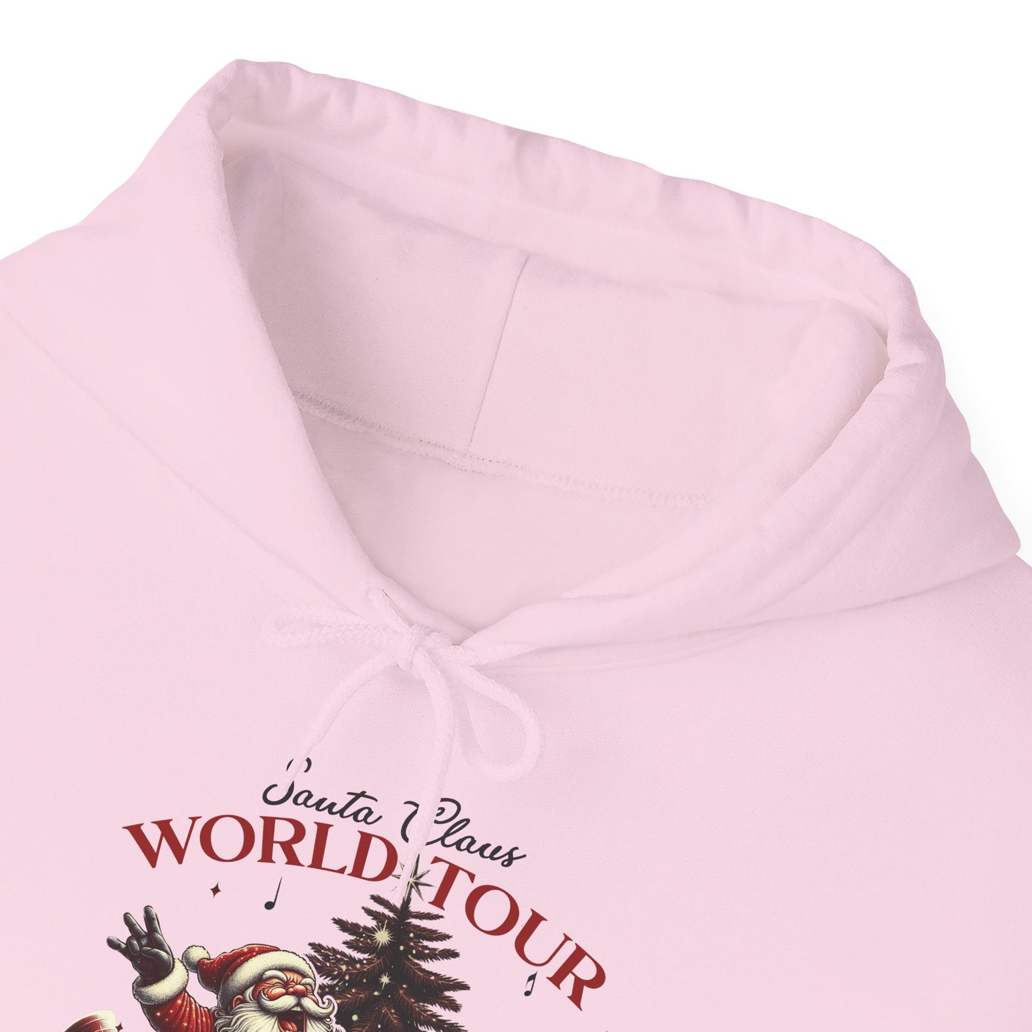 Santa Rocking Around the Christmas Tree Unisex Heavy Blend™ Hooded Sweatshirt - sizes S -3X