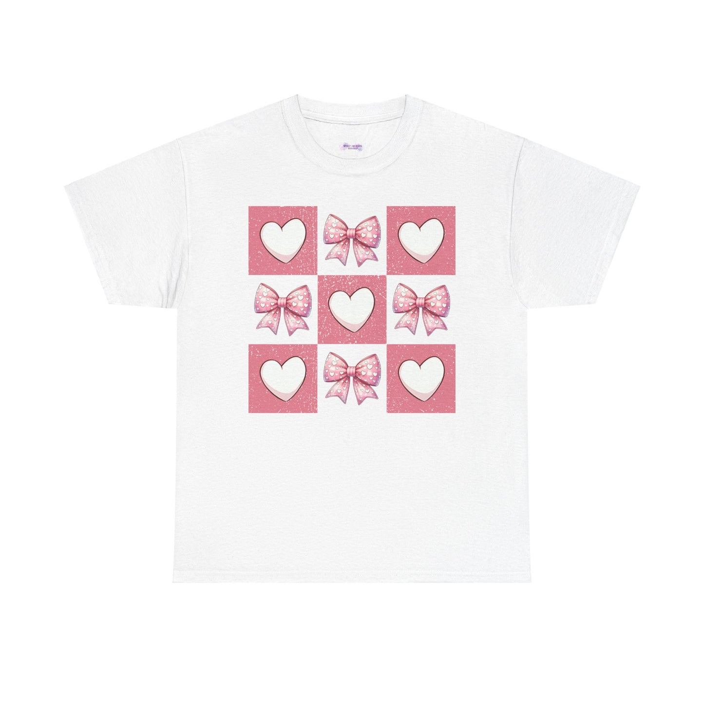 Hearts and Bows Unisex Heavy Cotton Tee - sizes S - 5X