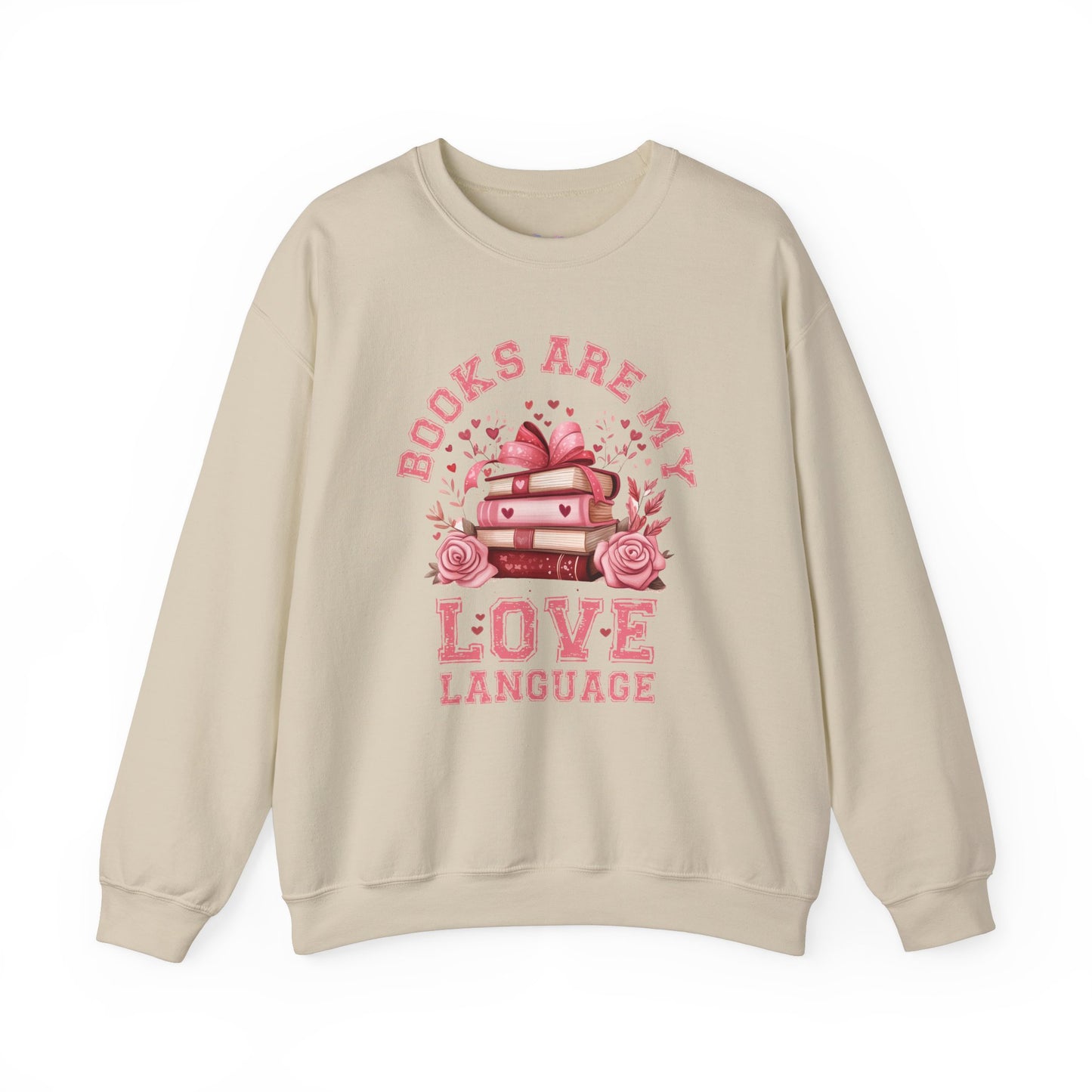 Books are my Love Language Unisex Heavy Blend Crewneck Sweatshirt - size S - 5X