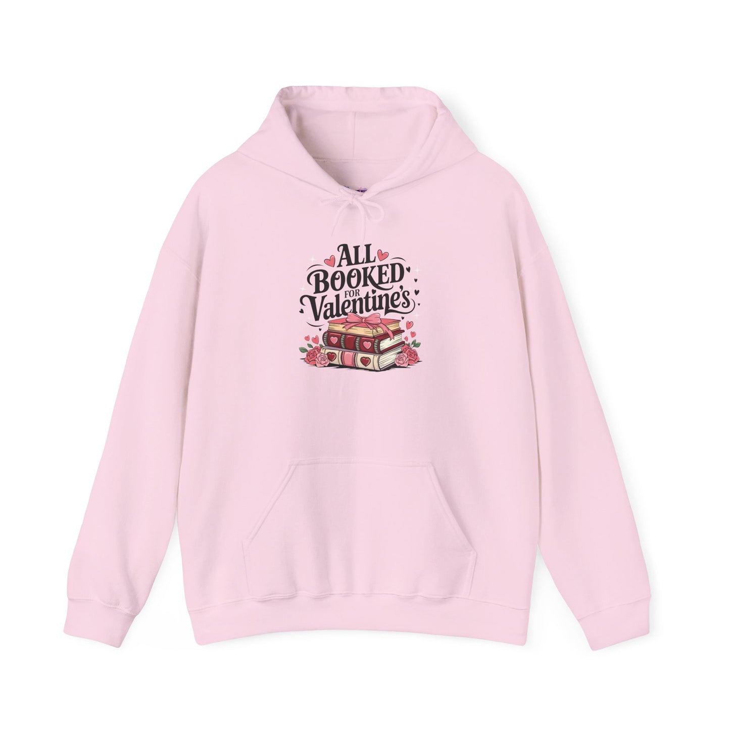 Valentine's Day All Booked Unisex Hooded Sweatshirt