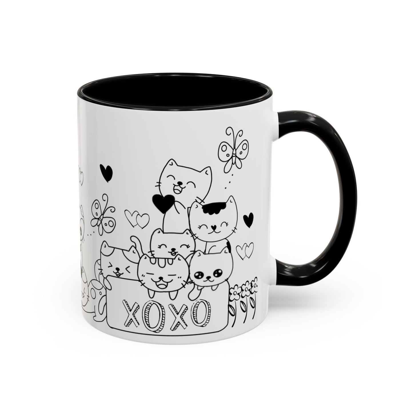 Coffee Mug - Valentine's Day Cat Love Mug for Cat Lovers