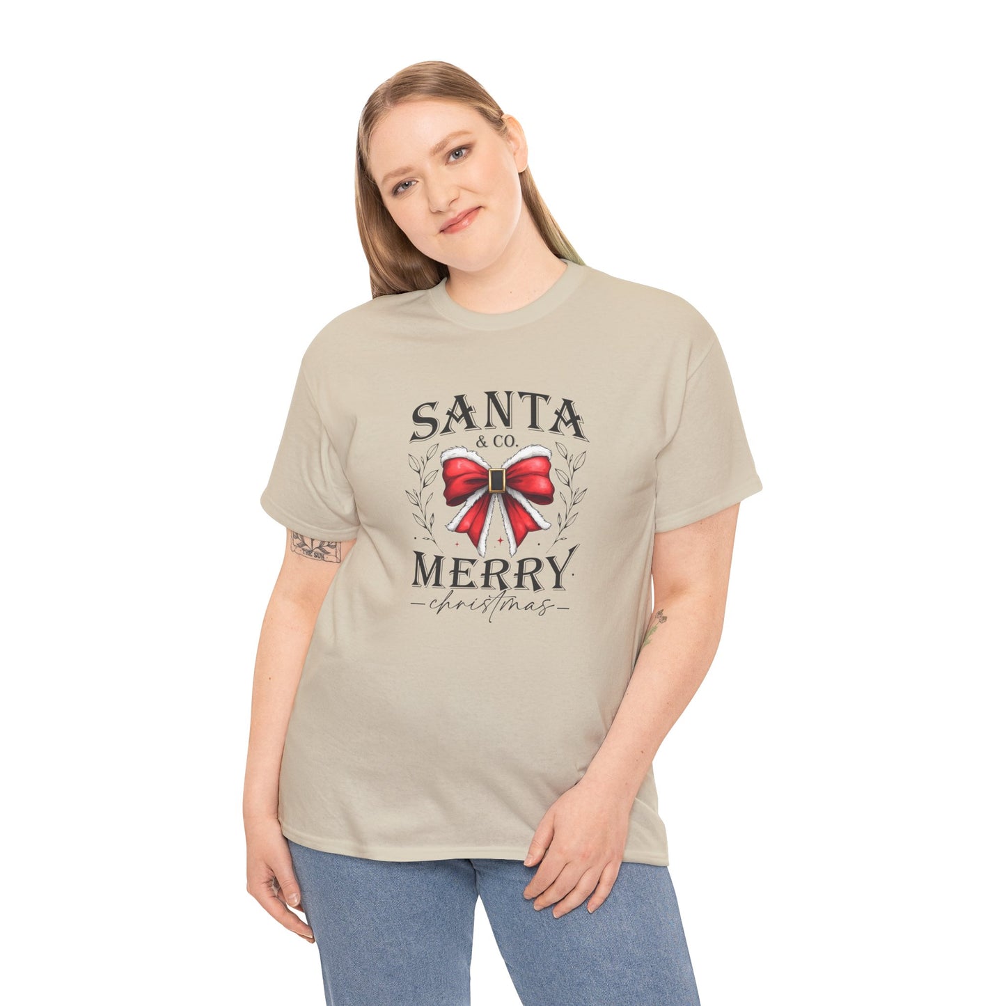 Santa and Company Merry Christmas Unisex Heavy Cotton Tee - sizes S - 5X