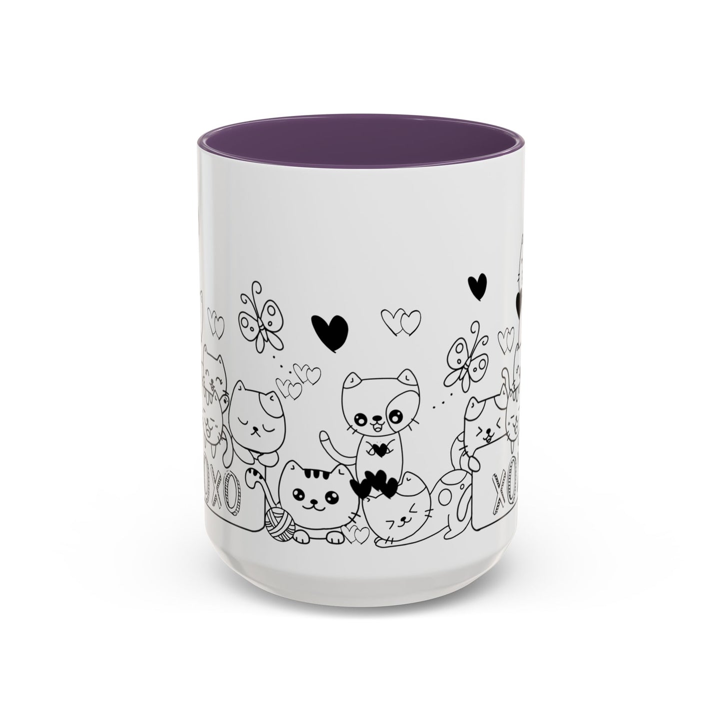 Coffee Mug - Valentine's Day Cat Love Mug for Cat Lovers