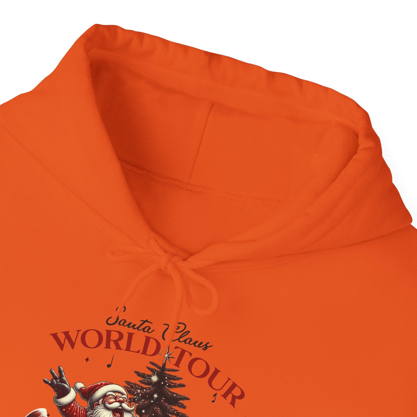 Santa Rocking Around the Christmas Tree Unisex Heavy Blend™ Hooded Sweatshirt - sizes S -3X