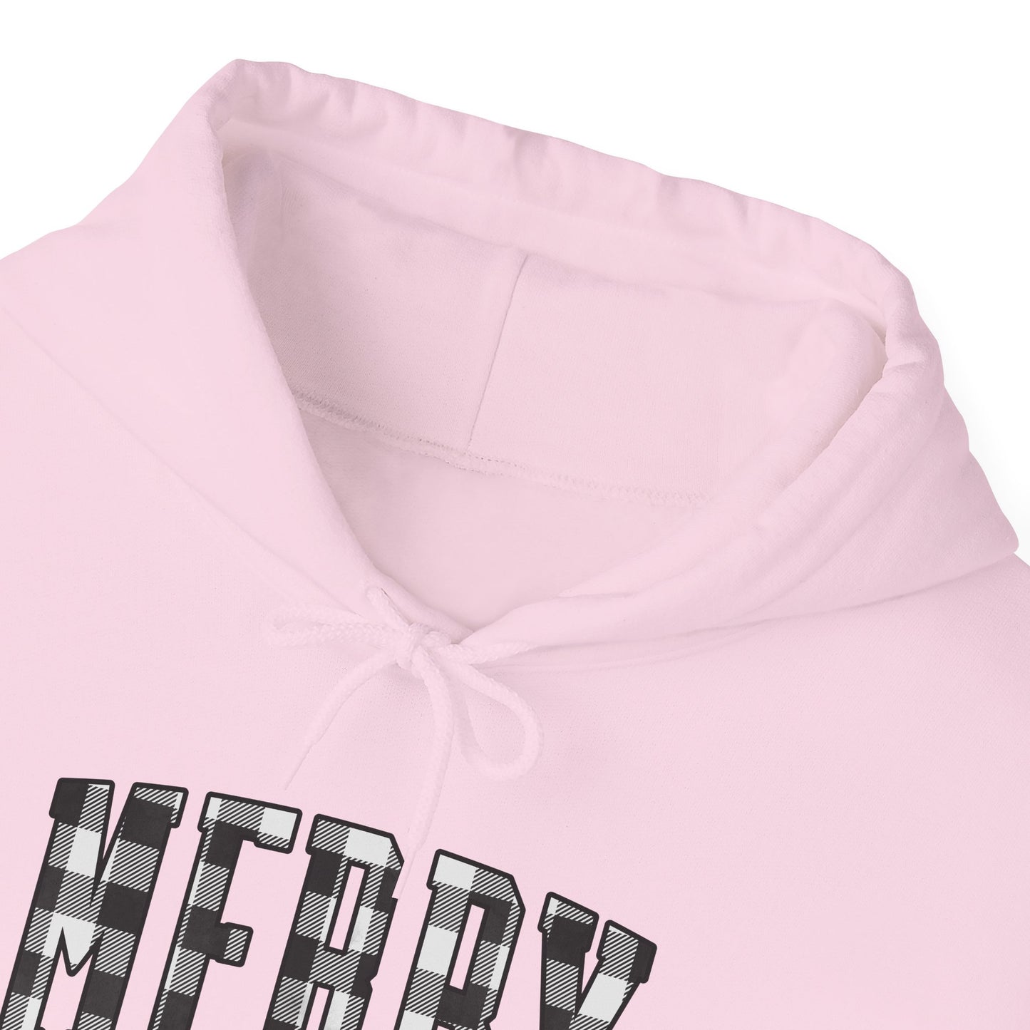 Buffalo Plaid Merry Christmas Unisex Heavy Blend™ Hooded Sweatshirt - size S - 3X