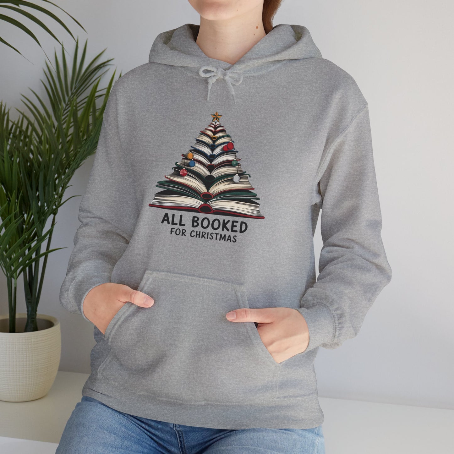 All Booked for Christmas Unisex Heavy Blend™ Hooded Sweatshirt - size S - 3X