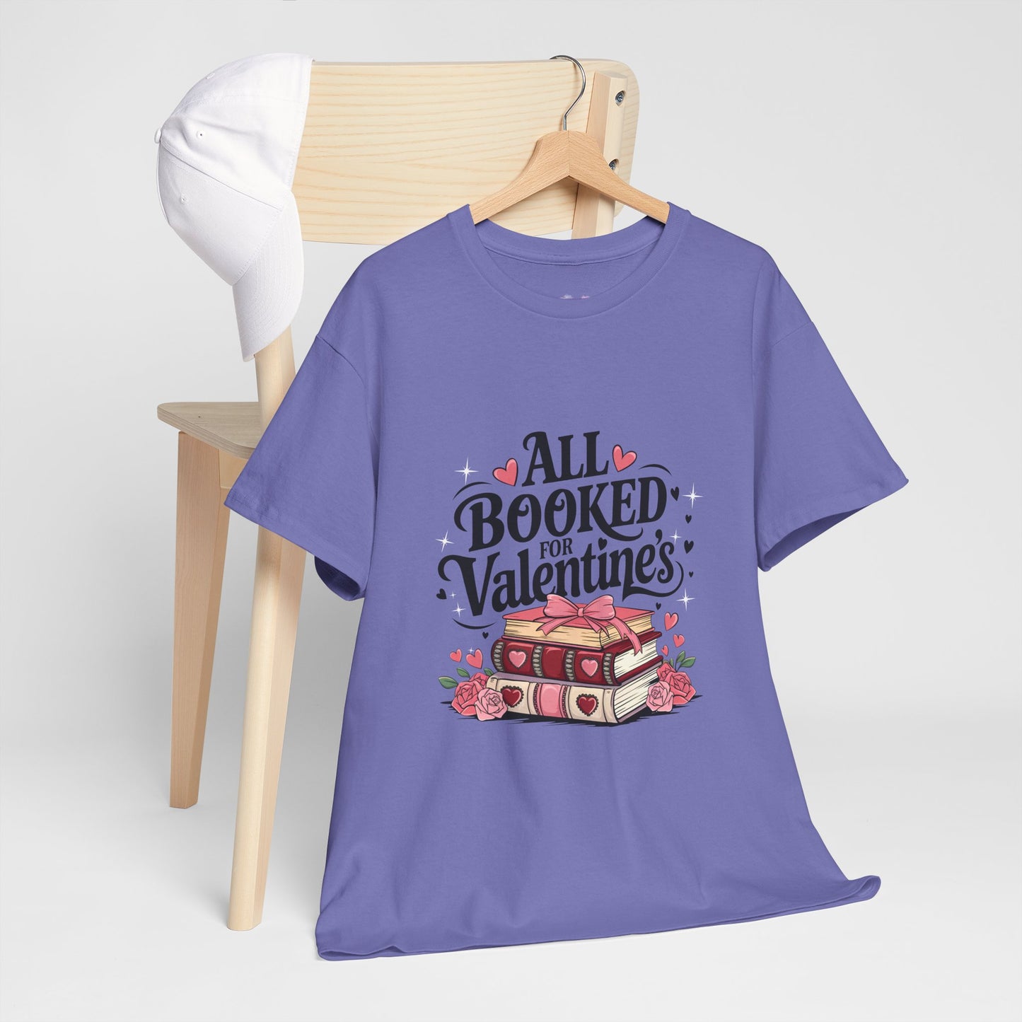 Valentine's Day Book Lover Unisex Tee - sizes S - 5X