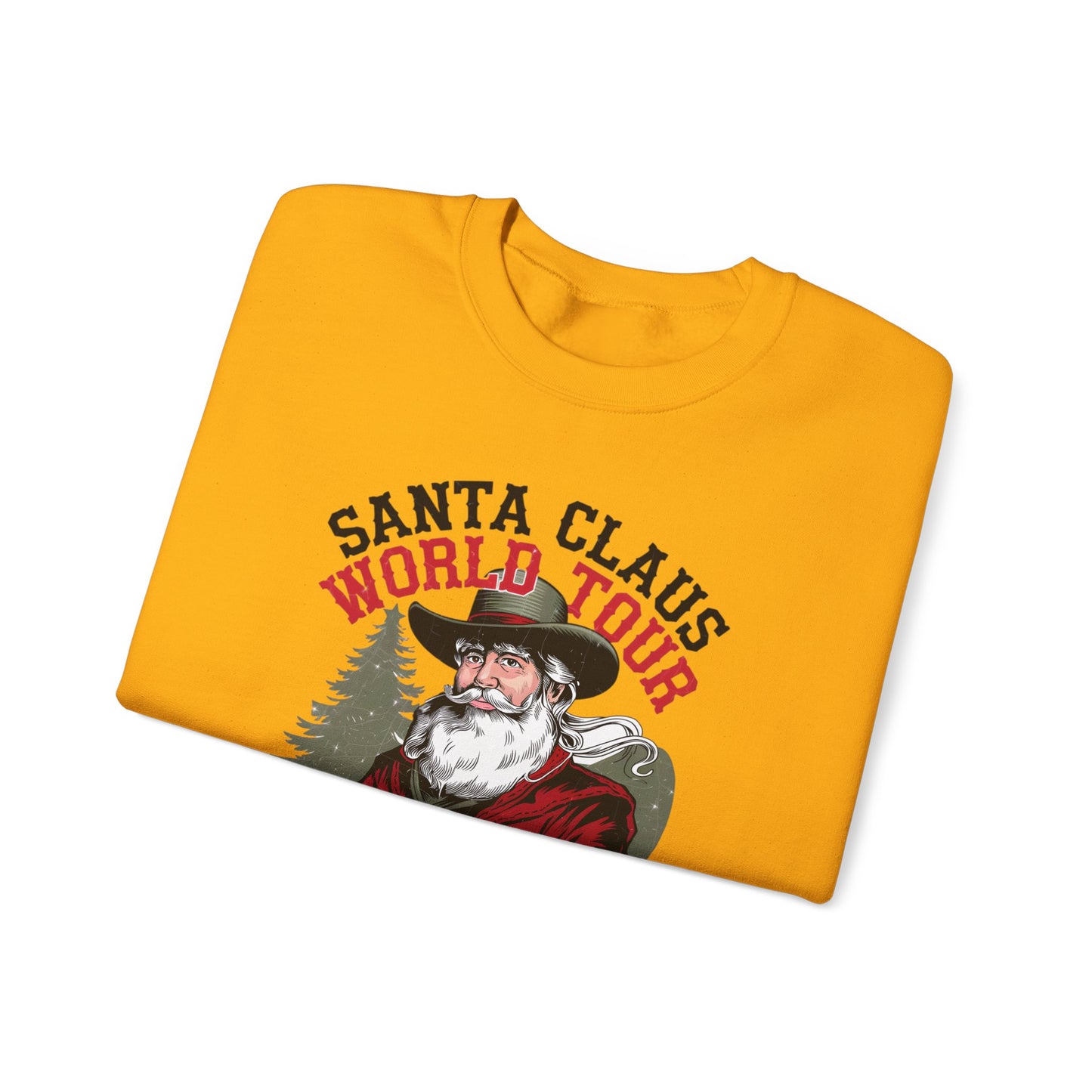 Santa Claus World Tour Unisex Heavy Blend™ Crewneck Sweatshirt - sizes S - 3X - Rocking around the Christmas Tree