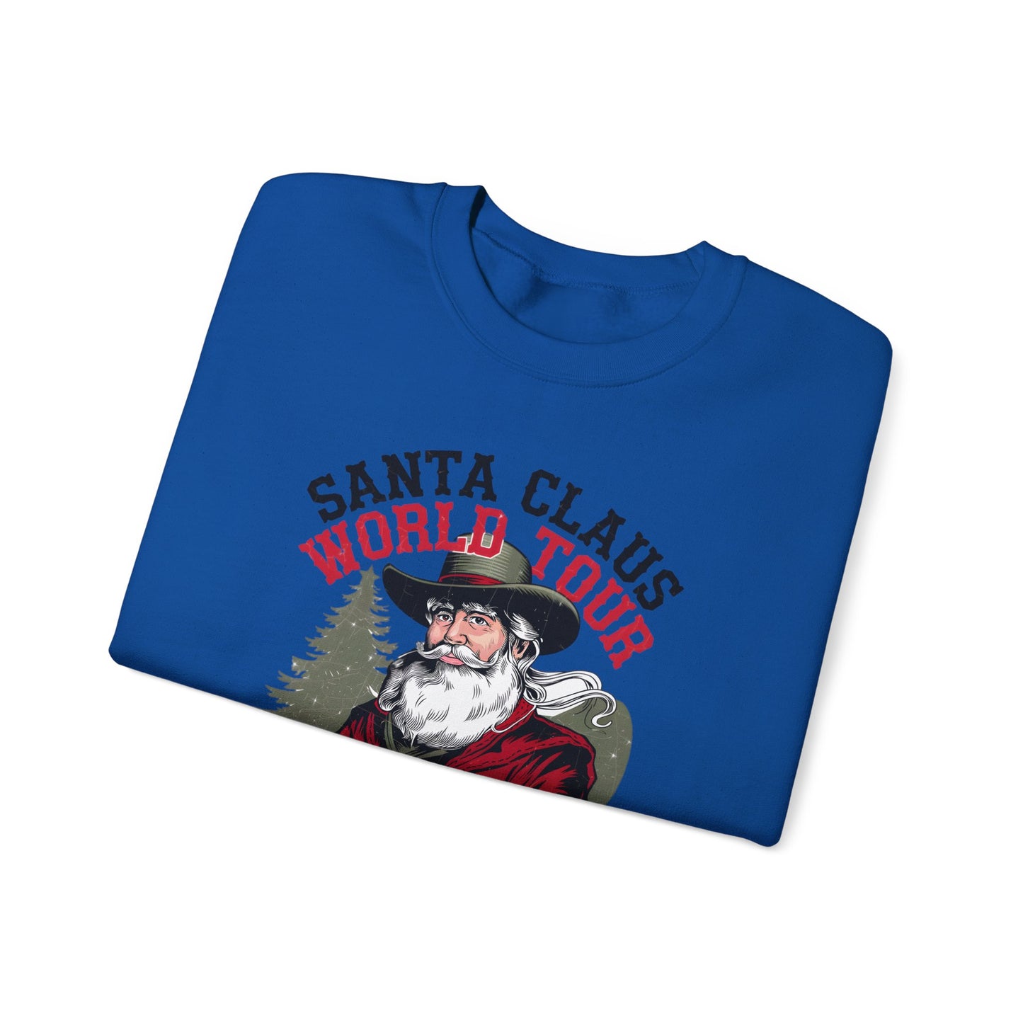 Santa Claus World Tour Unisex Heavy Blend™ Crewneck Sweatshirt - sizes S - 3X - Rocking around the Christmas Tree