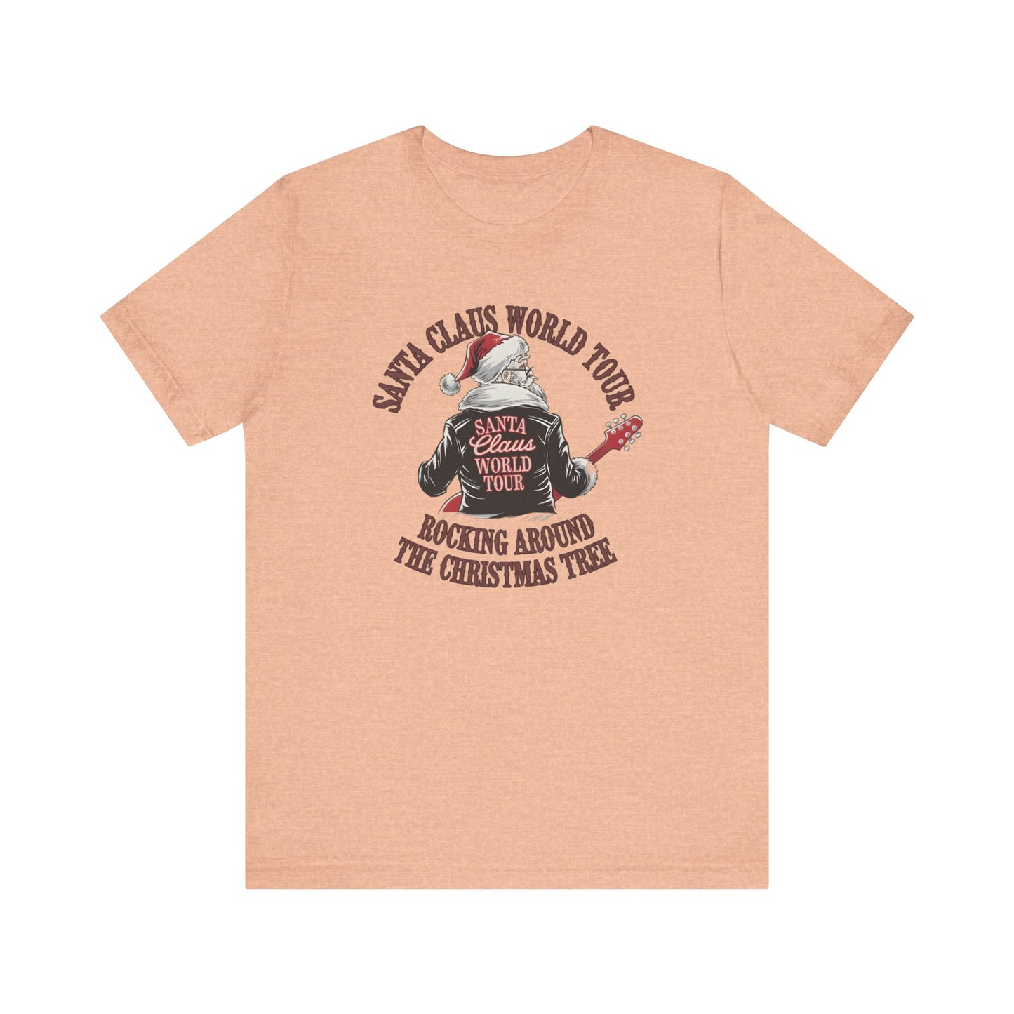 Santa Claus World Tour Tee - Festive Christmas Unisex Jersey Short SleeveT-Shirt - sizes S-3X