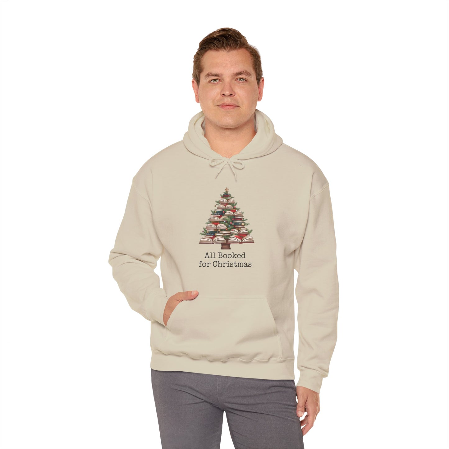 All Booked for Christmas Unisex Heavy Blend™ Hooded Sweatshirt - sizes S - 3X