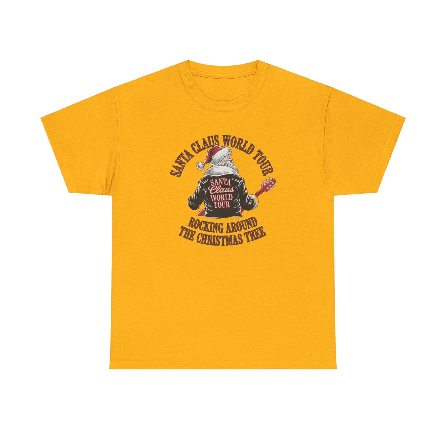 Santa Claus World Tour Unisex Tee - Sizes S-5X - Christmas Holiday Funny Shirt