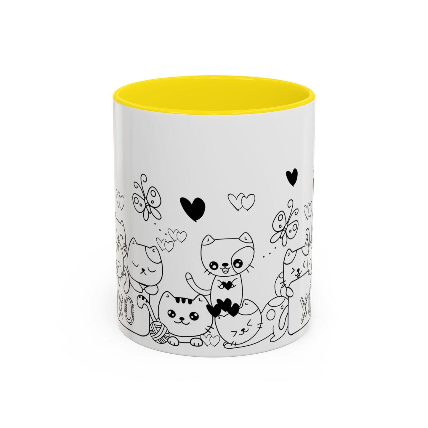 Coffee Mug - Valentine's Day Cat Love Mug for Cat Lovers
