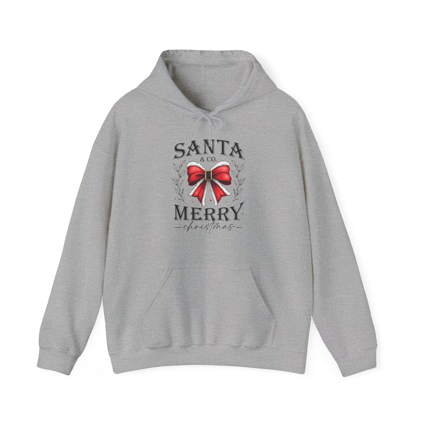 Santa and Co Merry Christmas bow Unisex Heavy Blend™ Hooded Sweatshirt - sizes S - 5X