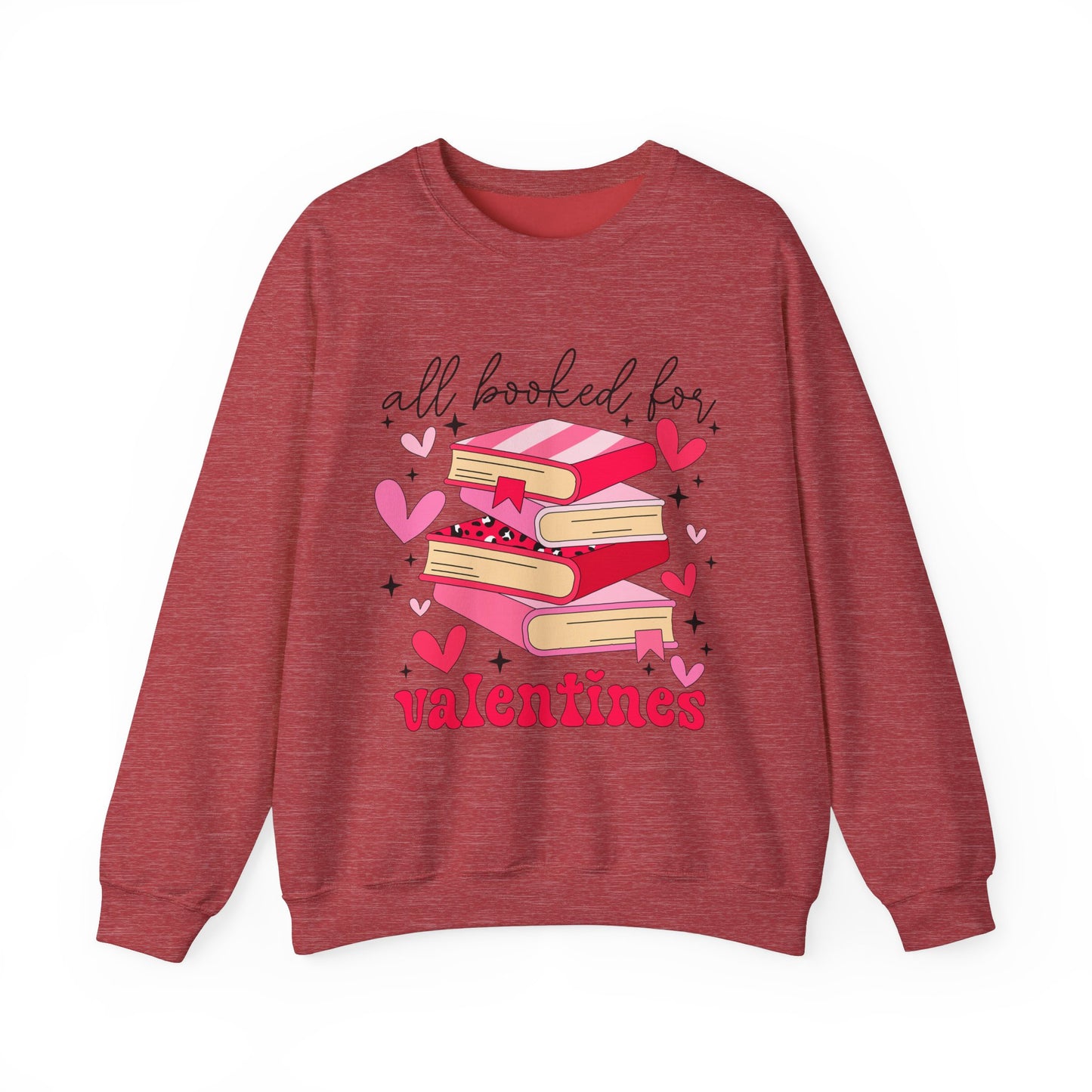 Book Lover Valentine's Day Unisex Sweatshirt - sizes S - 5X