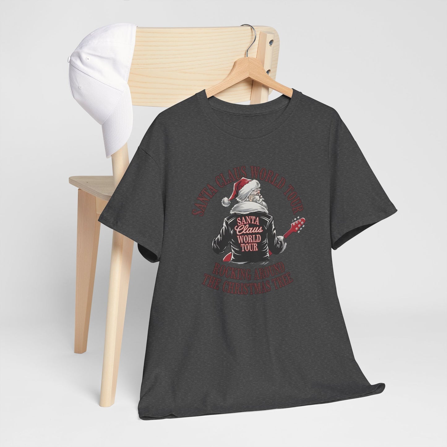 Santa Claus World Tour Unisex Tee - Sizes S-5X - Christmas Holiday Funny Shirt