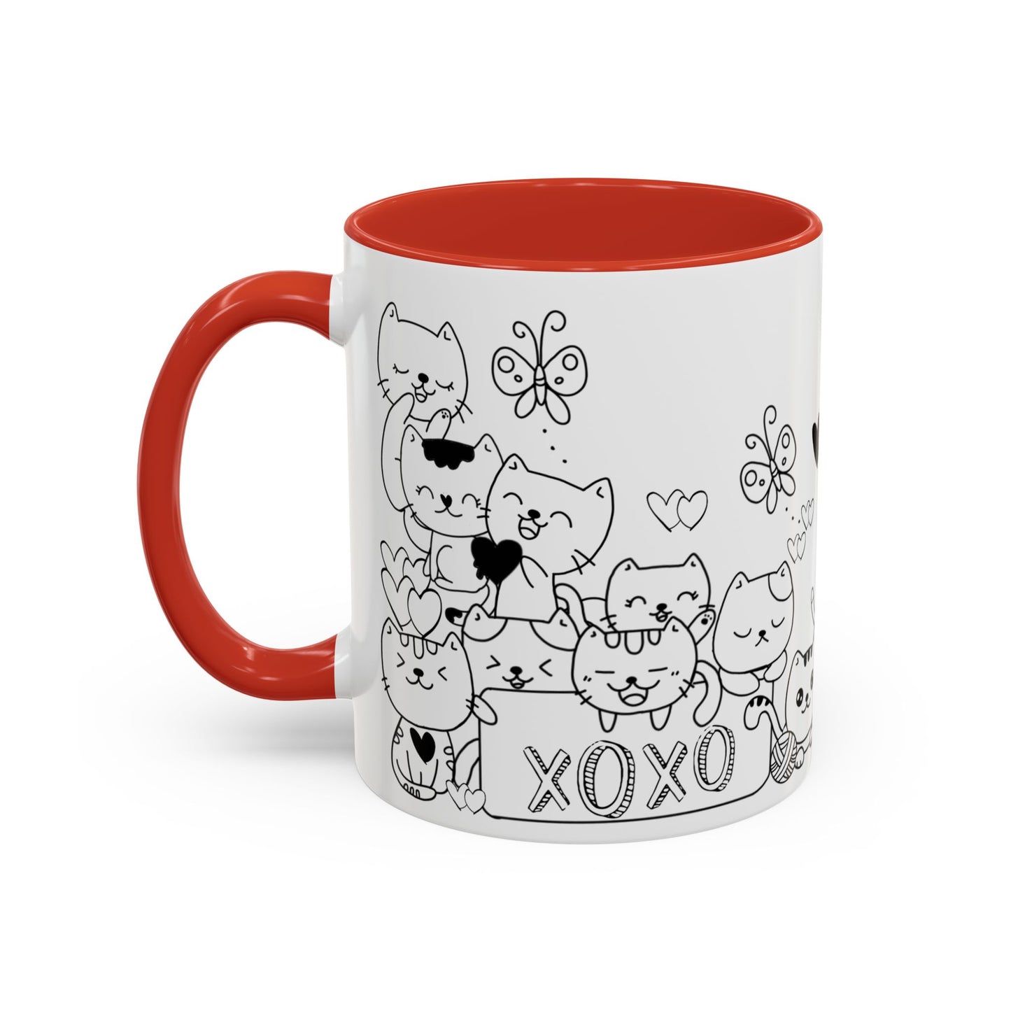 Coffee Mug - Valentine's Day Cat Love Mug for Cat Lovers